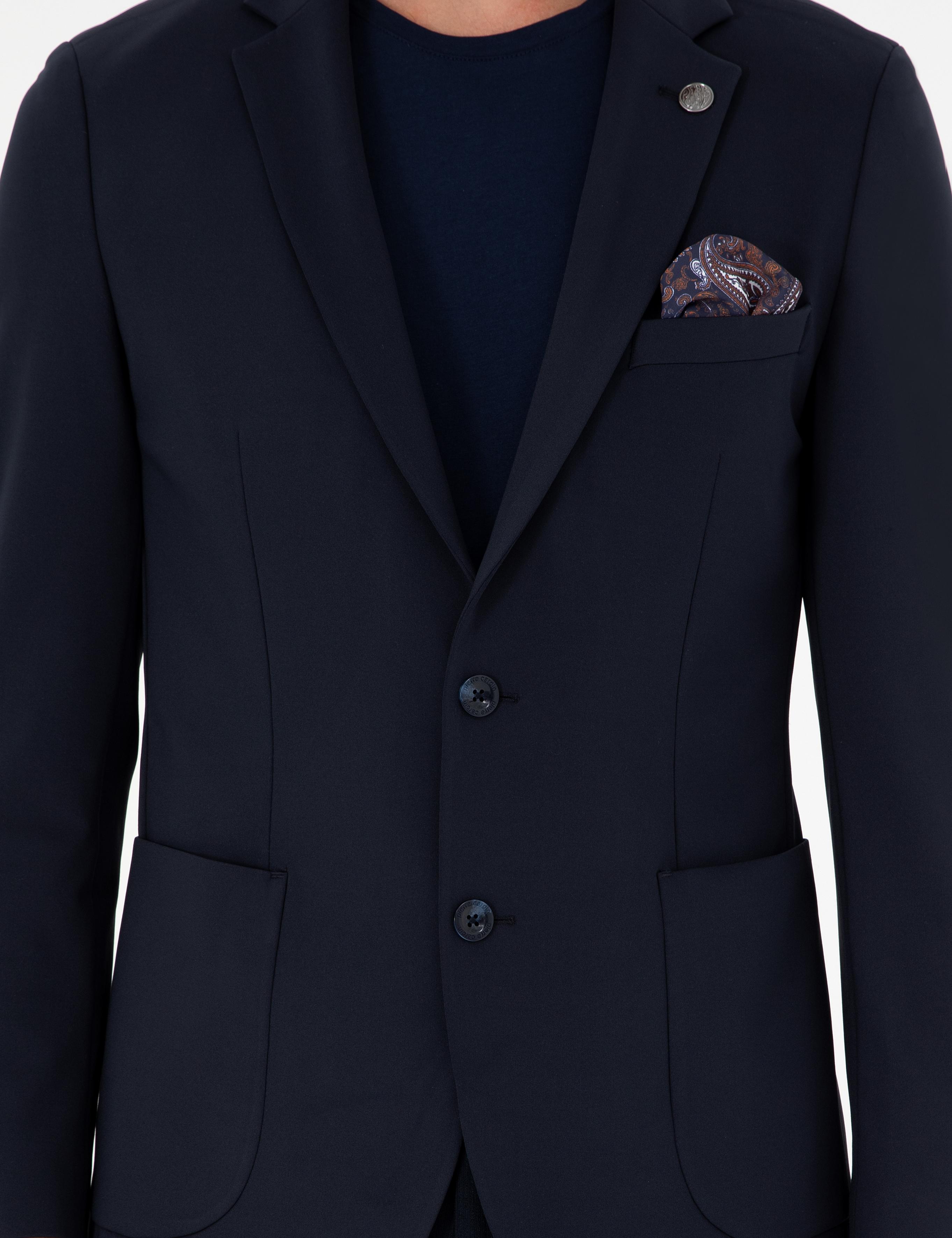 Lacivert Ex.Slim Fit Spor Ceket