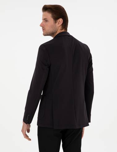 Siyah Ex.Slim Fit Spor Ceket