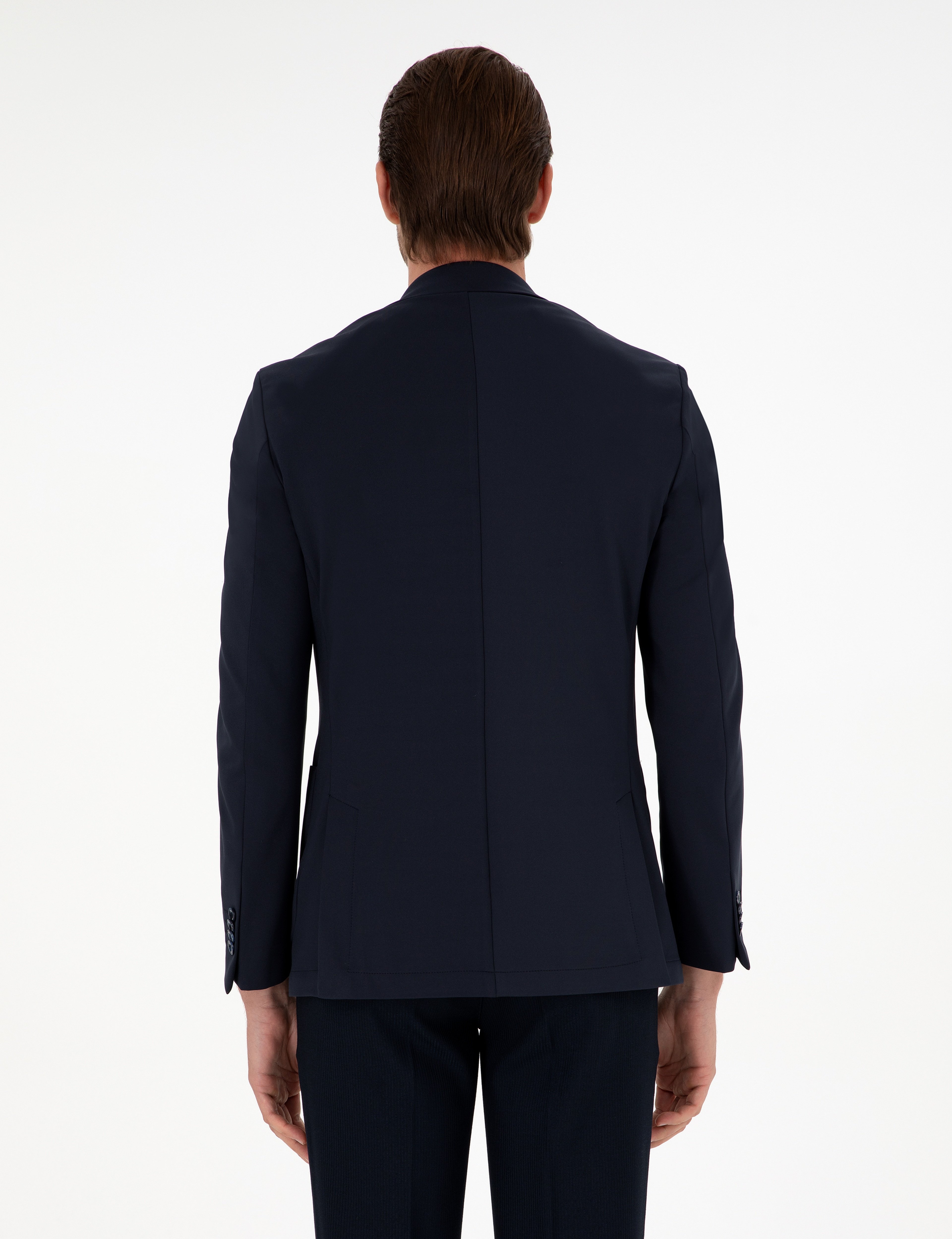 Lacivert Extra Slim Fit Spor Ceket