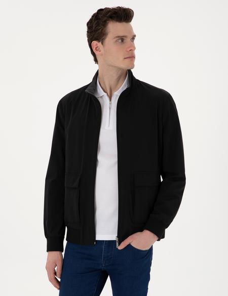 Siyah Çift Taraflı Baharlık Mont - 50303309008