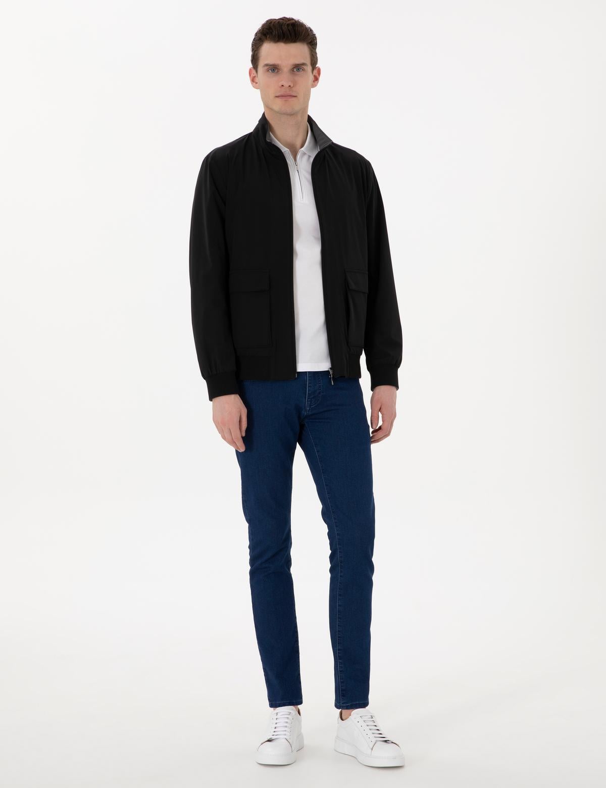 Siyah Çift Taraflı Baharlık Mont - 50303309008