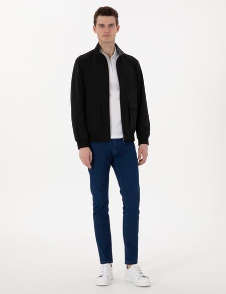 Siyah Çift Taraflı Baharlık Mont - 50303309008