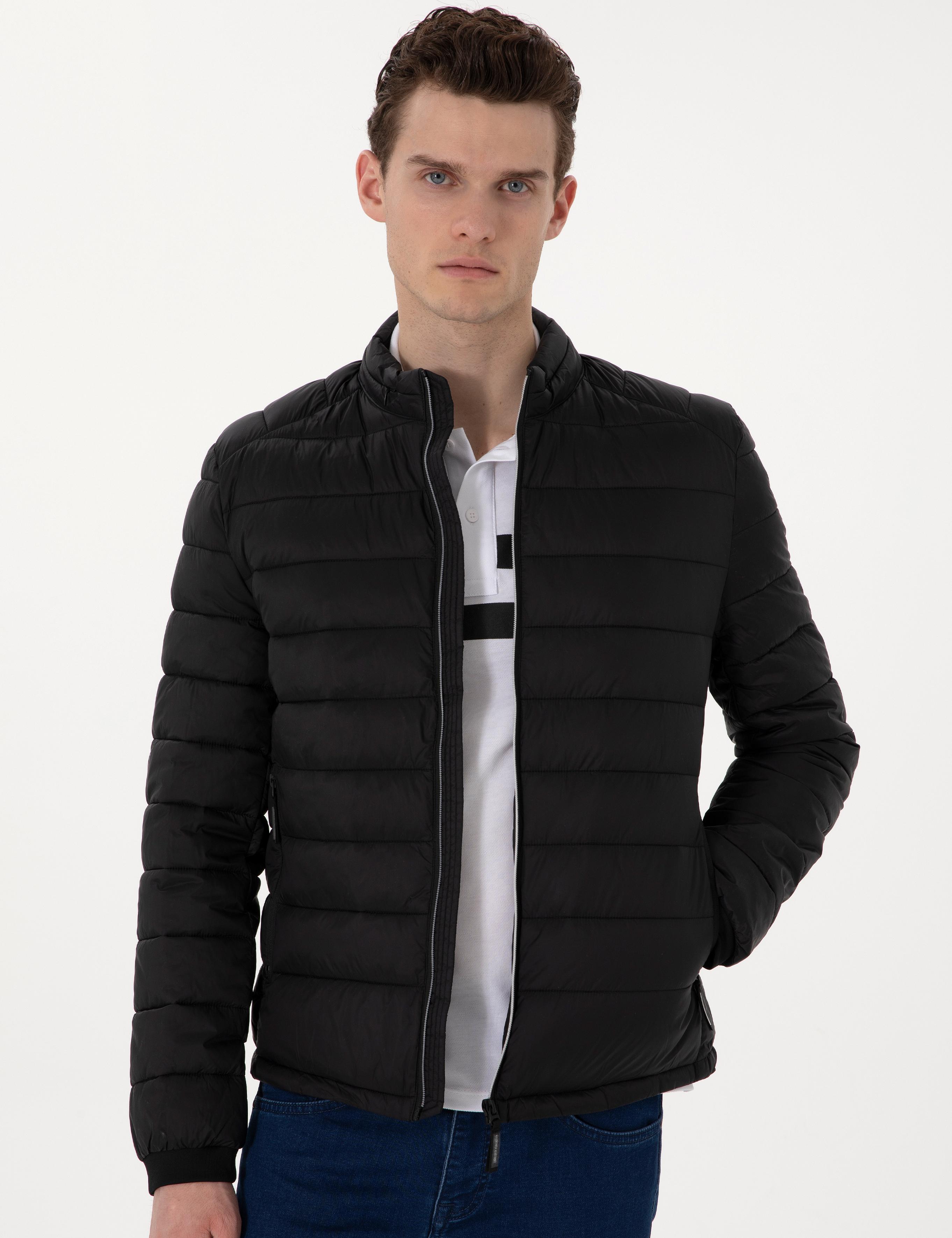 Siyah Cropped Slim Mont