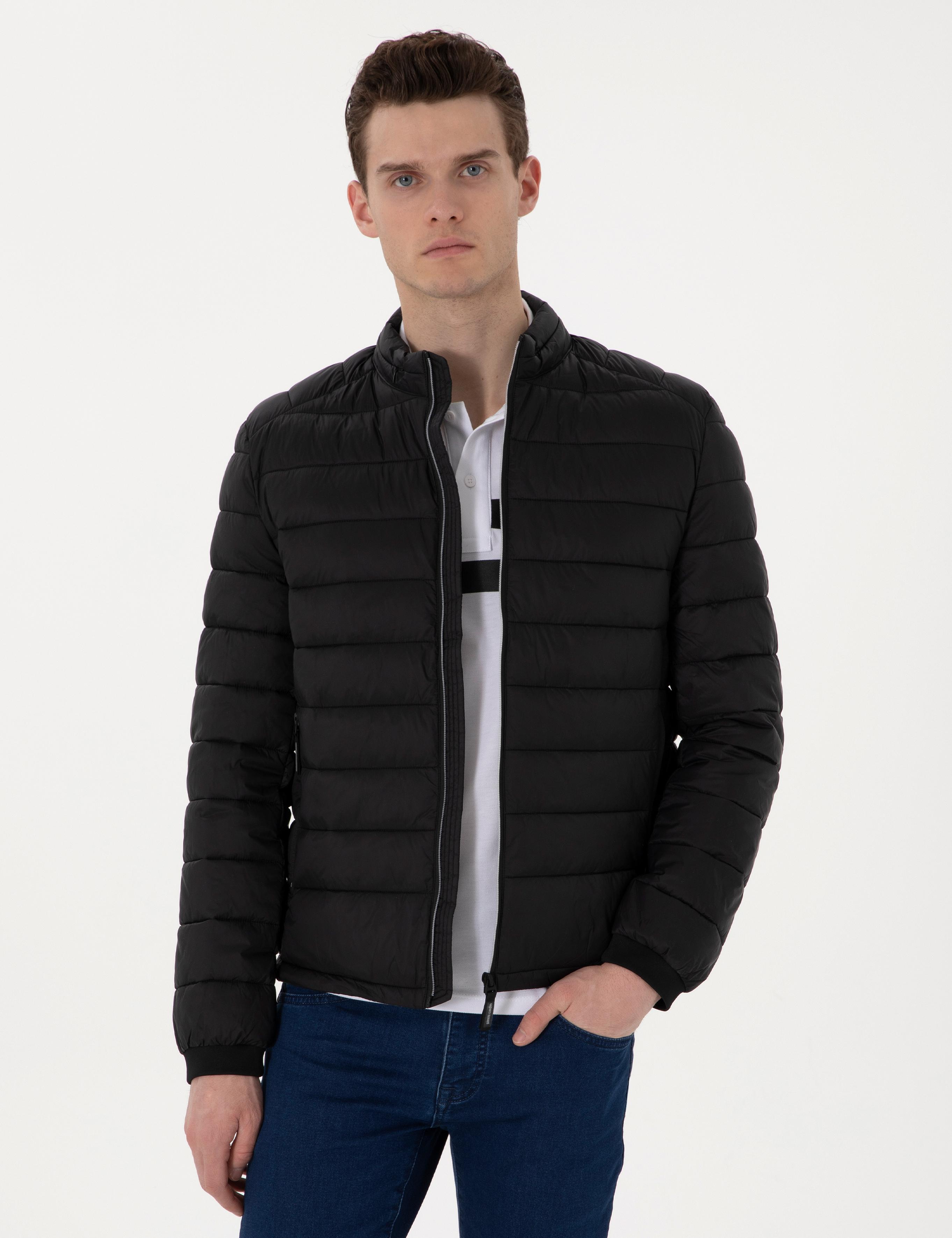 Siyah Cropped Slim Mont