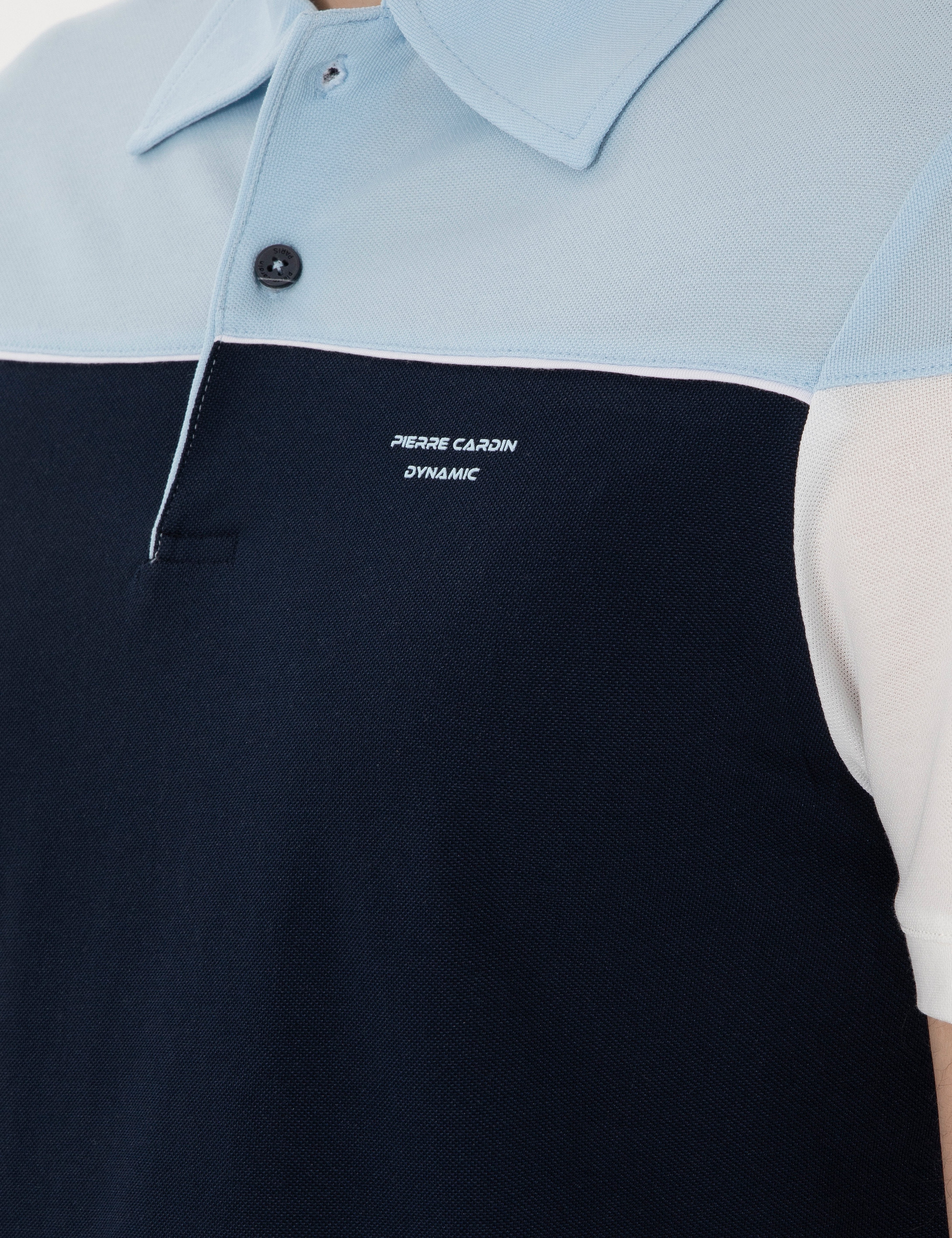 Lacivert Slim Fit Düğmeli Polo Yaka Tişört