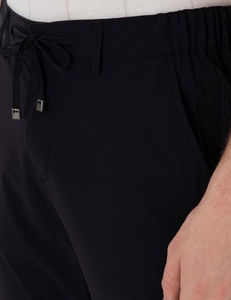 Lacivert Slim Fit Jogger Kanvas Pantolon - 50305880106