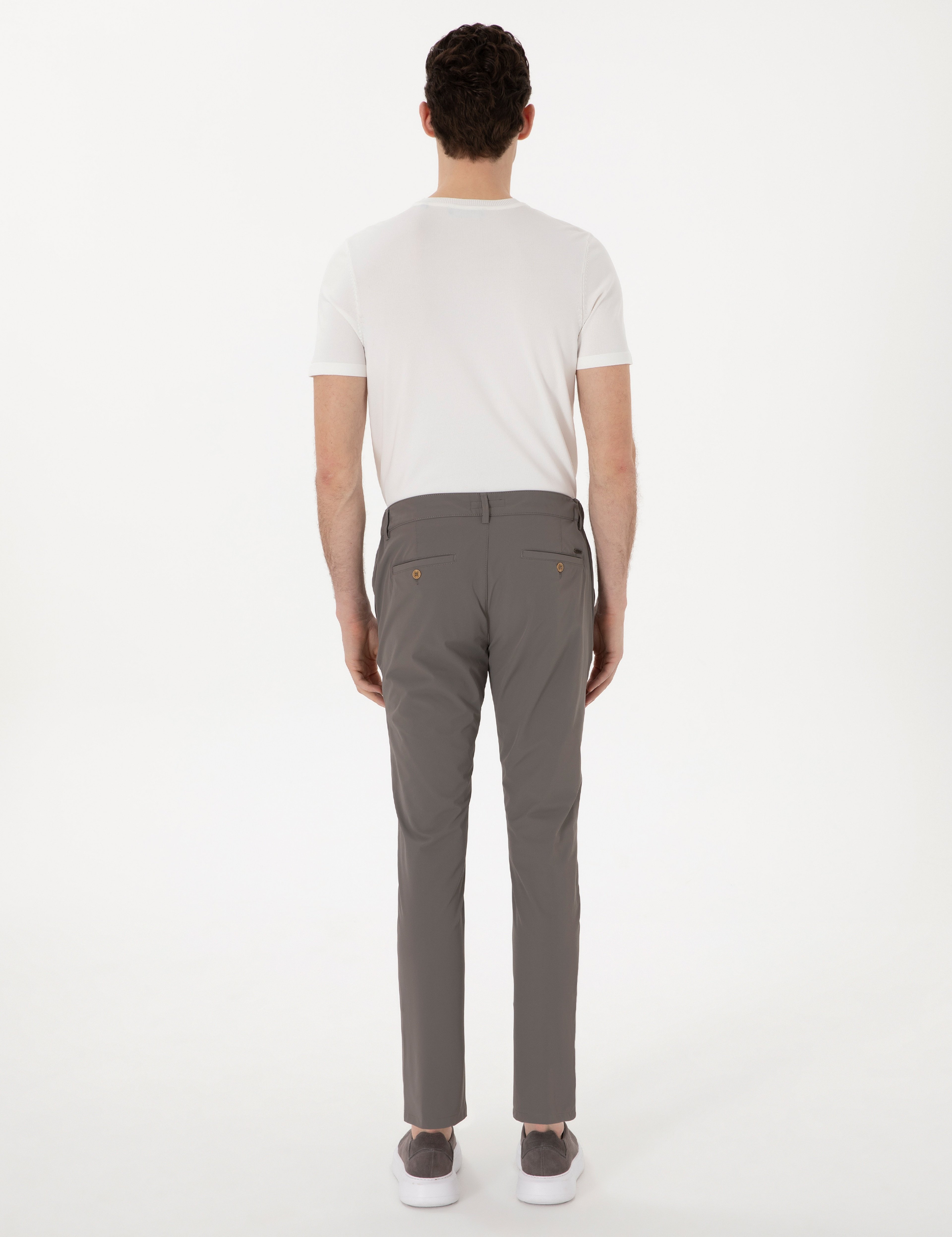 Vizon Slim Fit Jogger Kanvas Pantolon - Image 4