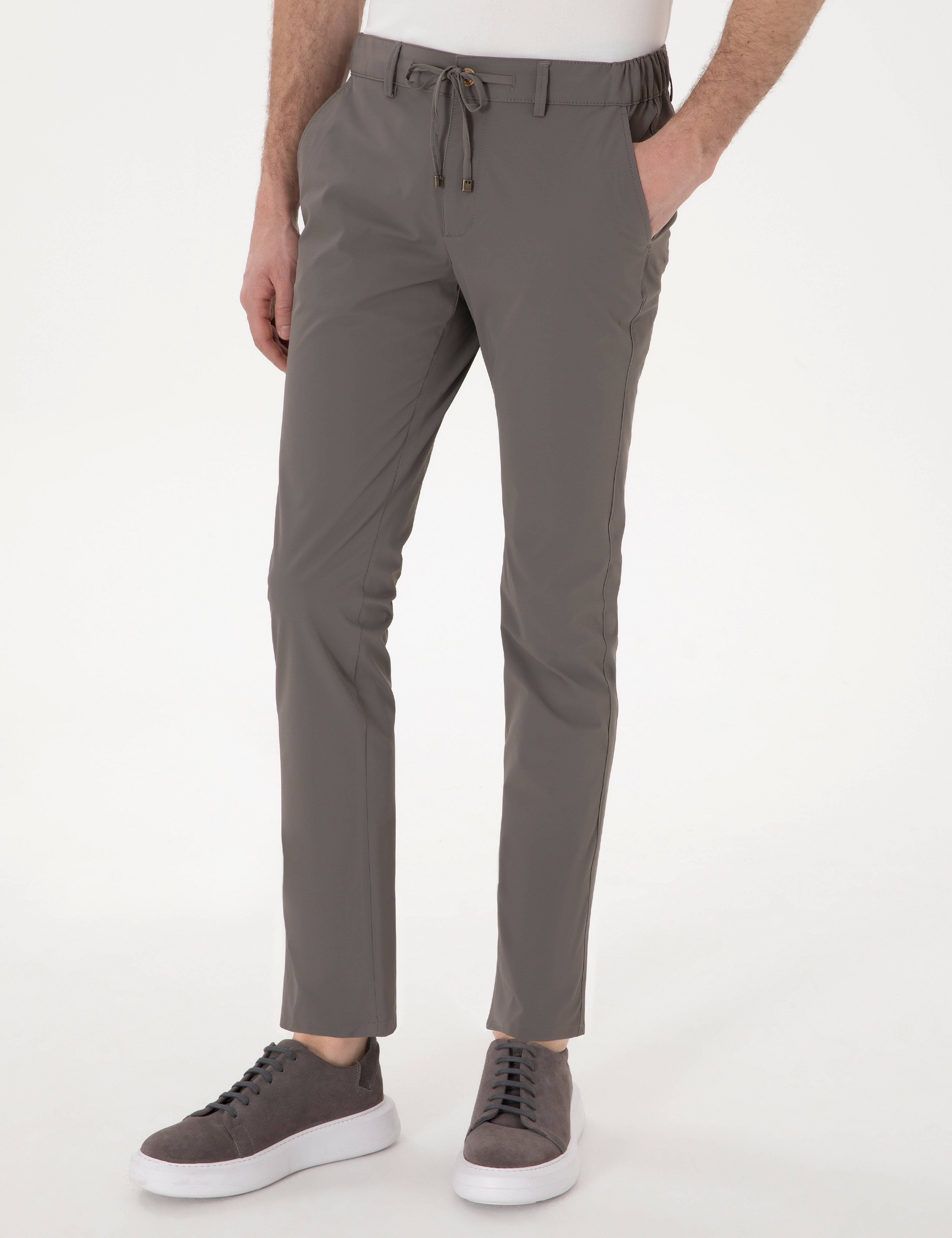 Vizon Slim Fit Jogger Kanvas Pantolon - Image 2