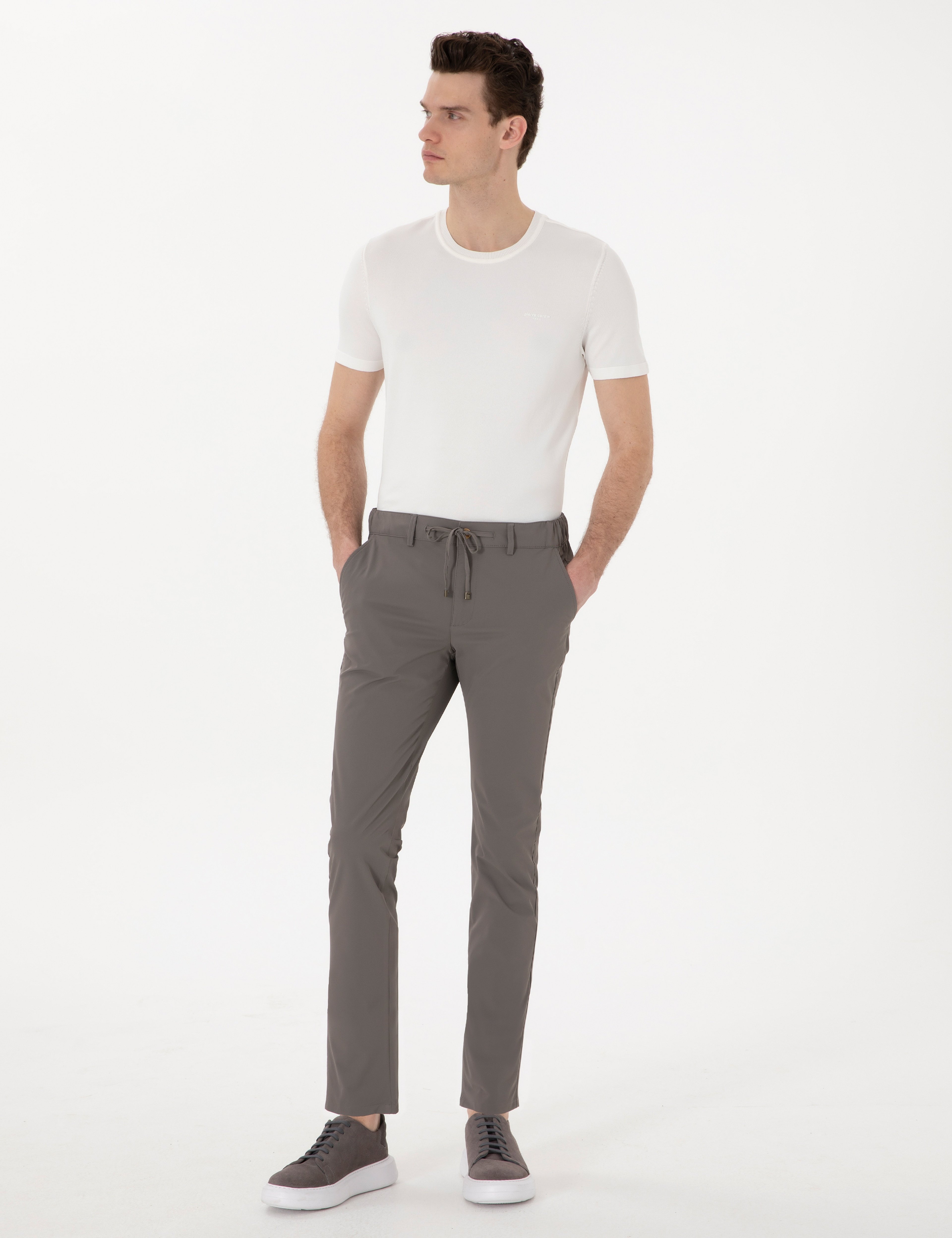 Vizon Slim Fit Jogger Kanvas Pantolon