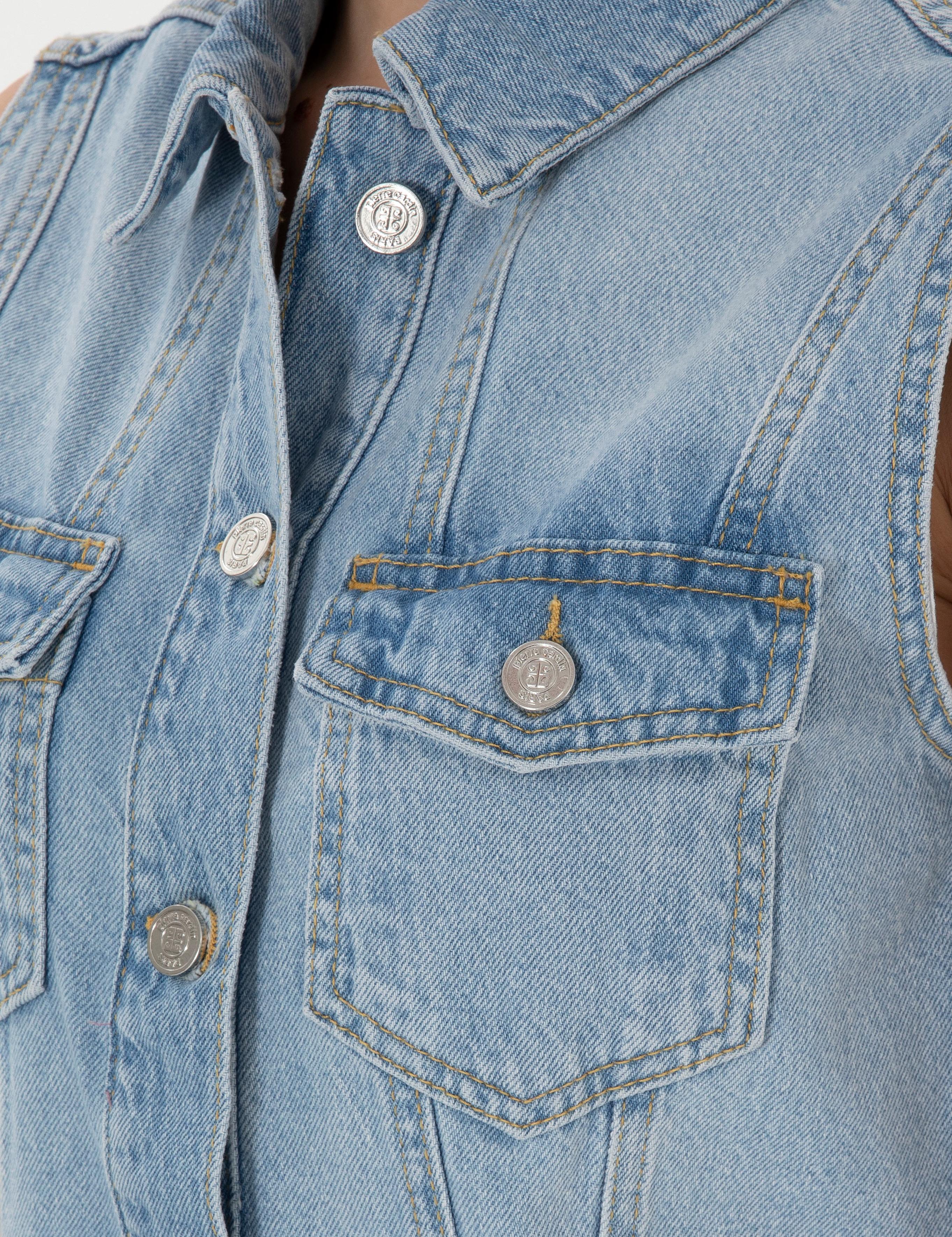 Açık Mavi Slim Fit Jean Elbise