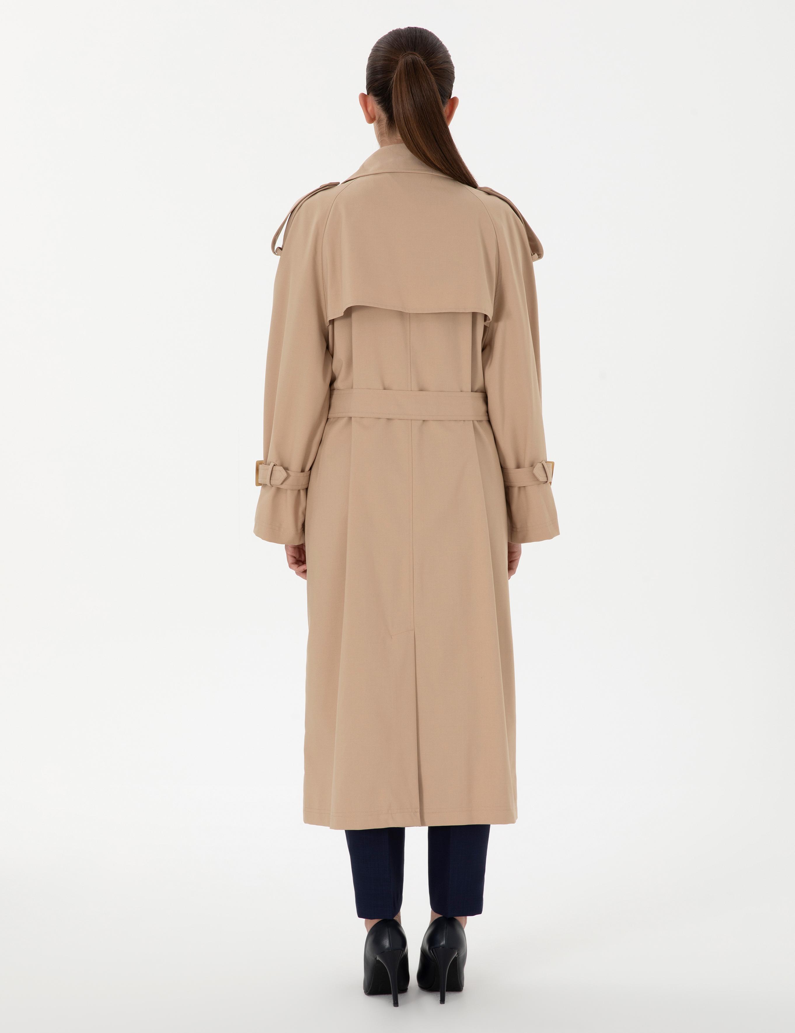 Bej Oversize Trençkot