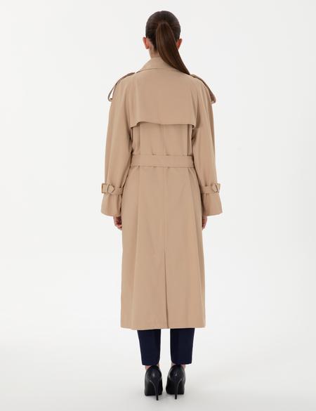 Bej Oversize Trençkot - 50300859001