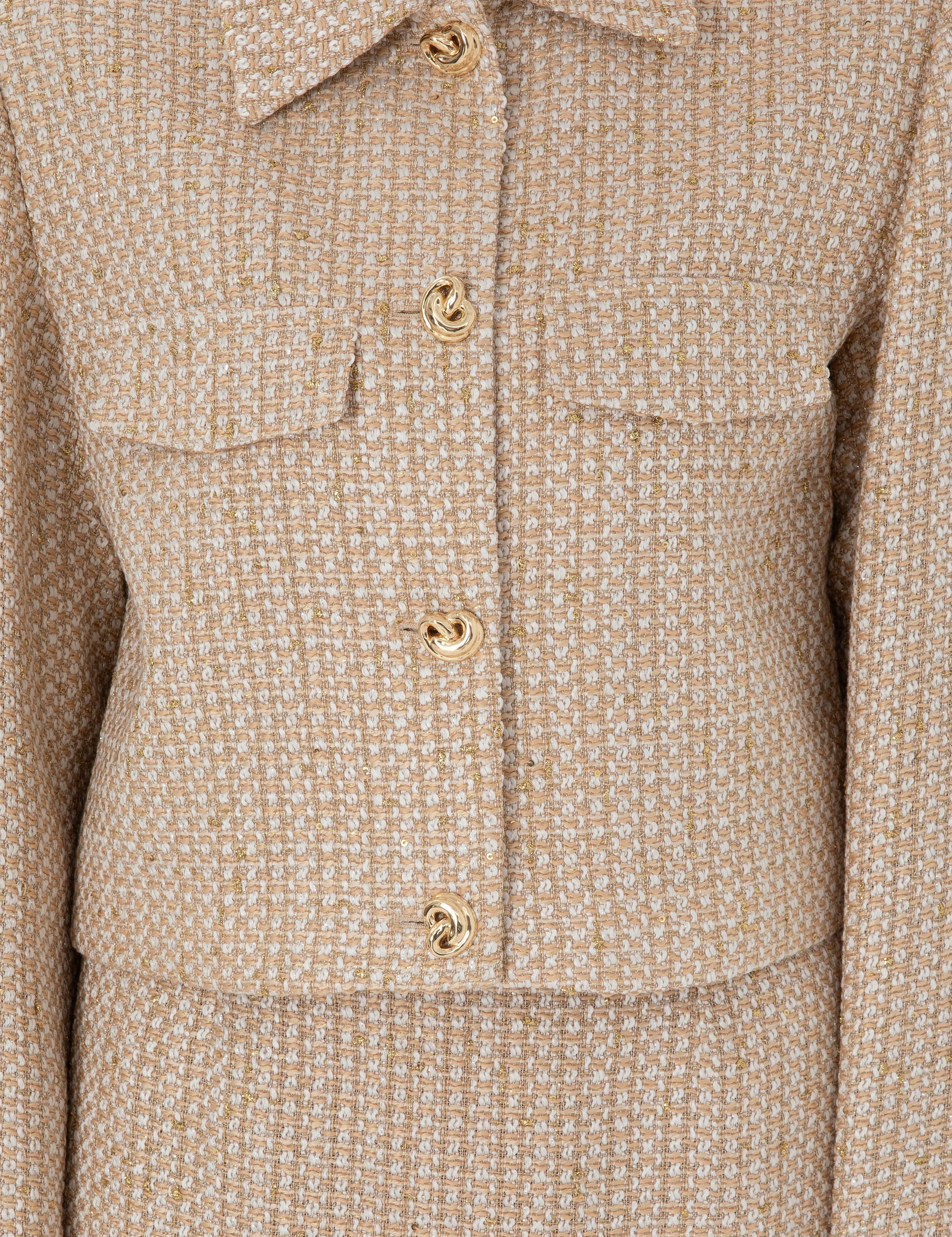 Bej Crop Tüvit Ceket - Image 7