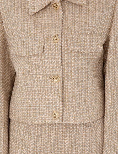 Bej Crop Top Ceket - 50300056003