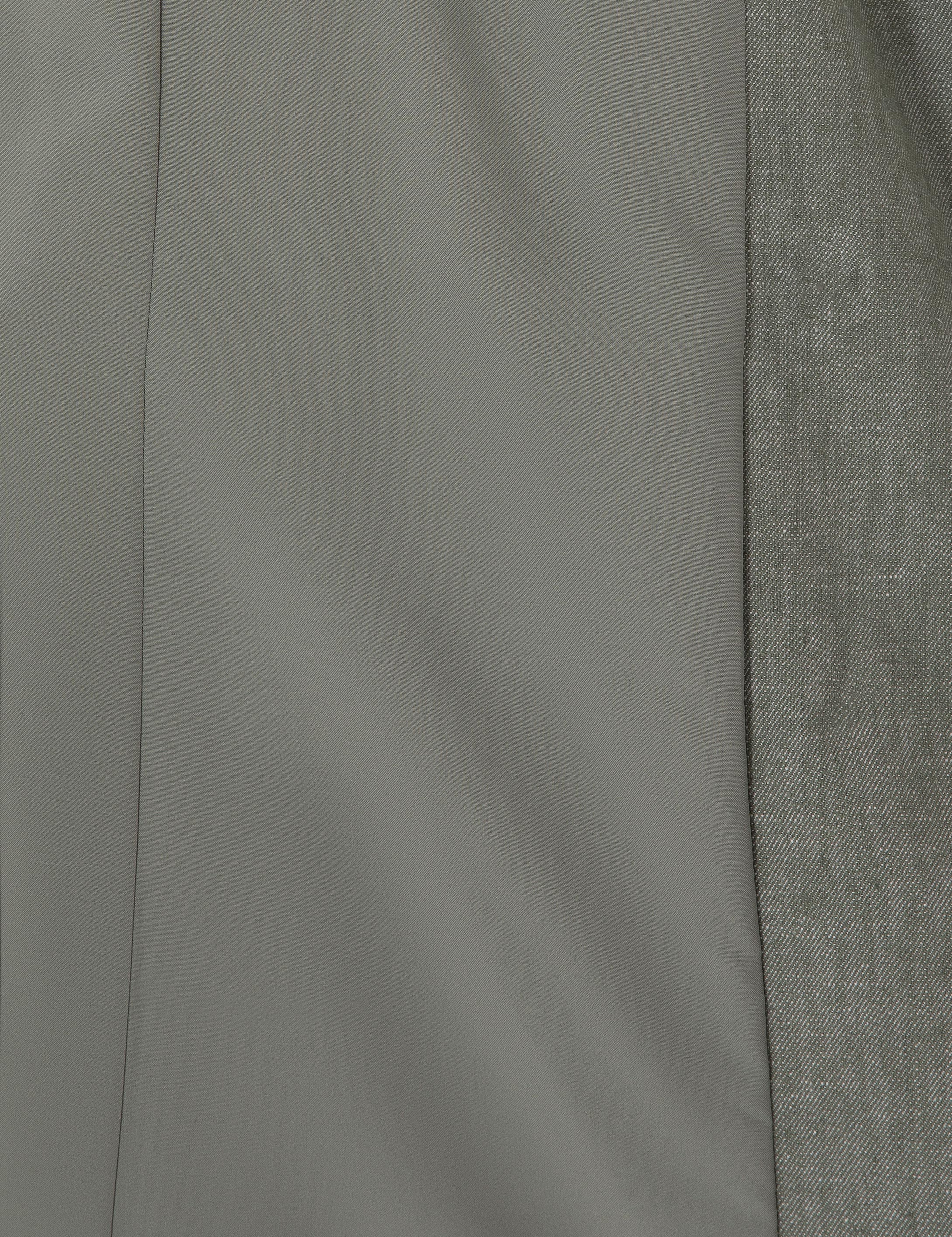 Haki Slim Fit Keten Karışımlı Ceket - Image 6