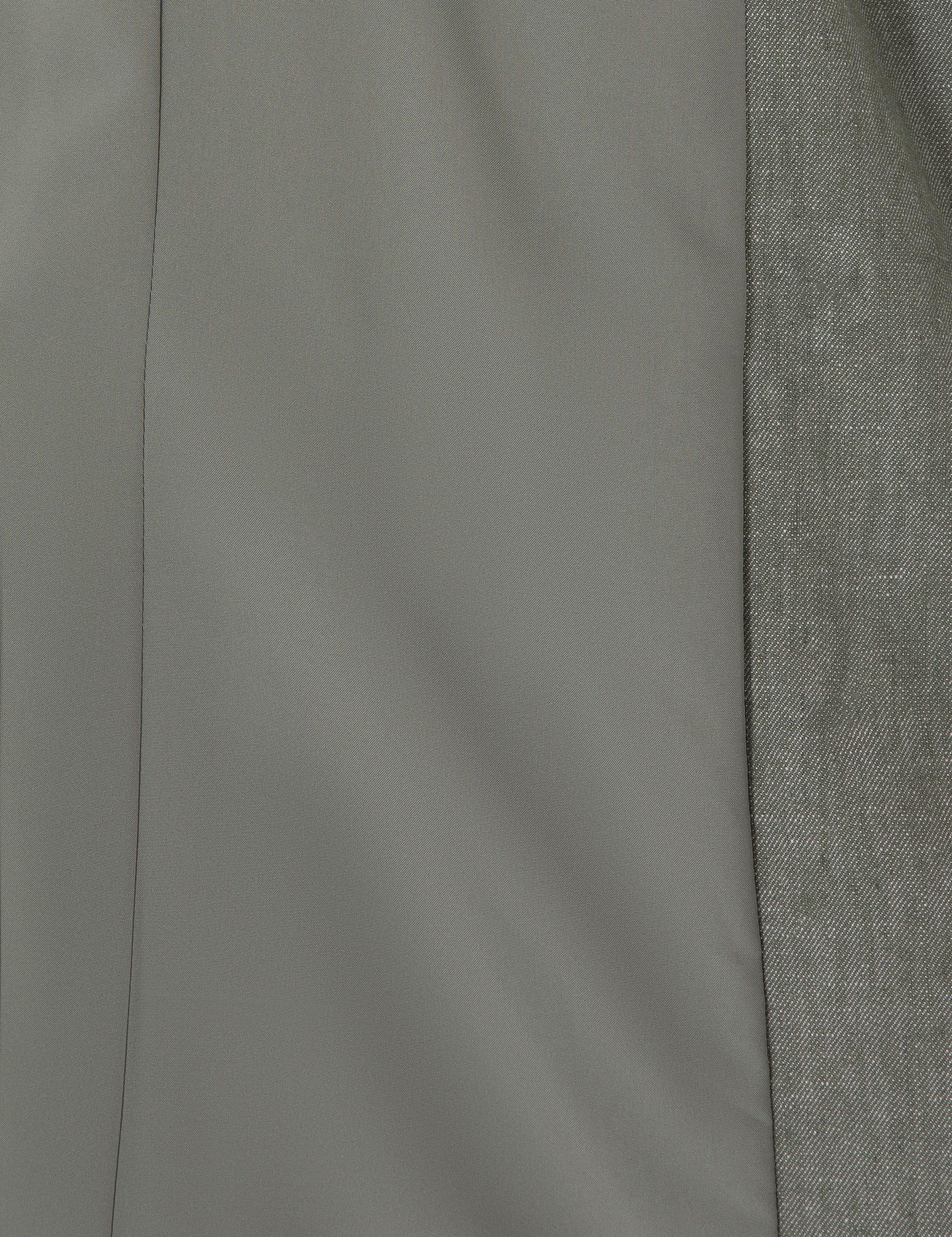 Haki Slim Fit Keten Karışımlı Ceket