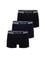 Siyah - Lacivert Pamuk Modal Karışımlı 3'lü Boxer