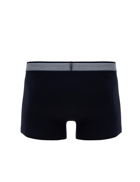 Siyah - Lacivert Pamuk Modal Karışımlı 3'lü Boxer - 50315165001