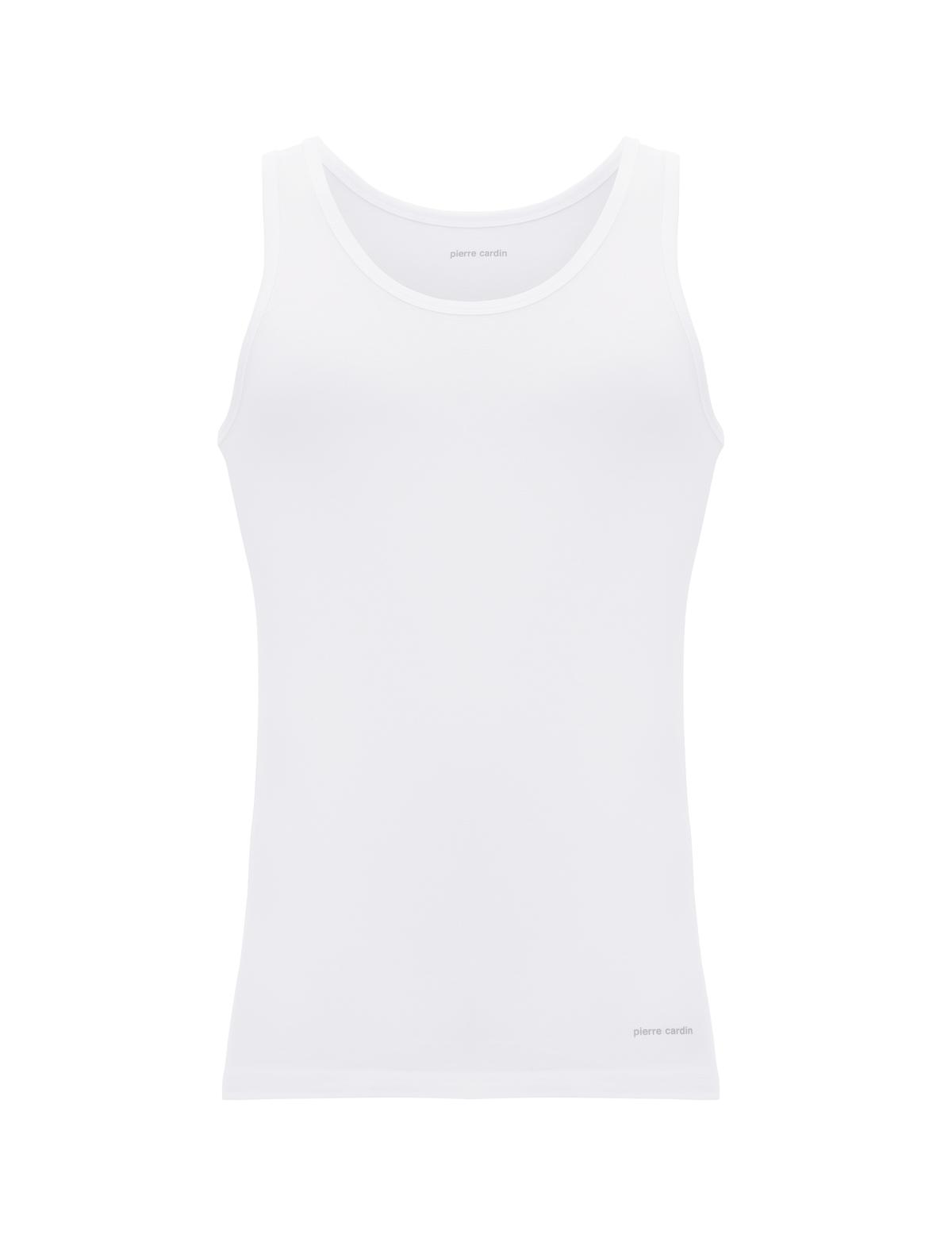 Beyaz Pamuk Modal Karışımlı 2'li Atlet - 50315166003