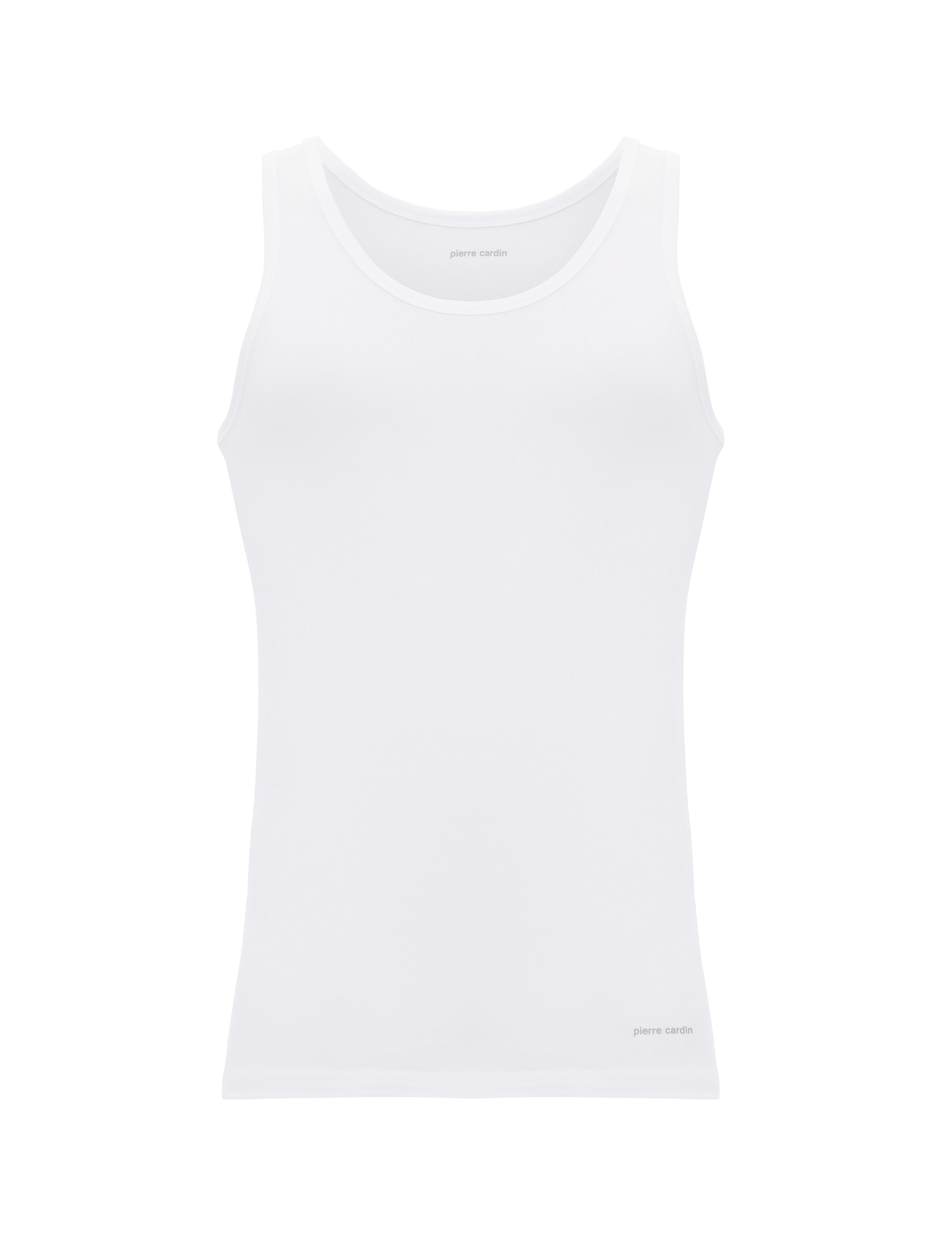 Beyaz Pamuk Modal Karışımlı 2'li Atlet