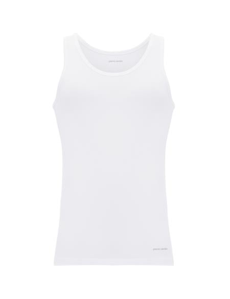 Beyaz Pamuk Modal Karışımlı 2'li Atlet - 50315166003