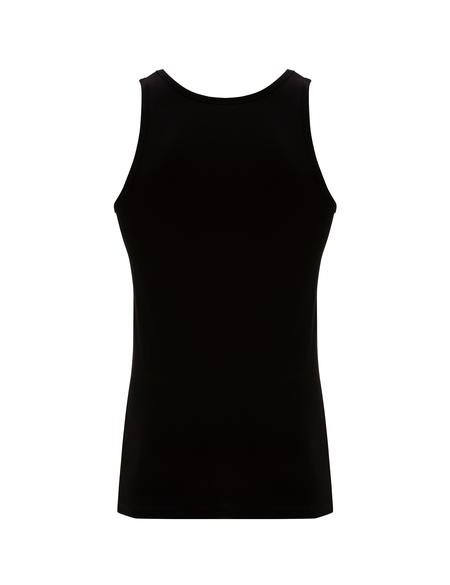 Siyah Pamuk Modal Karışımlı 2'li Atlet - 50315167001