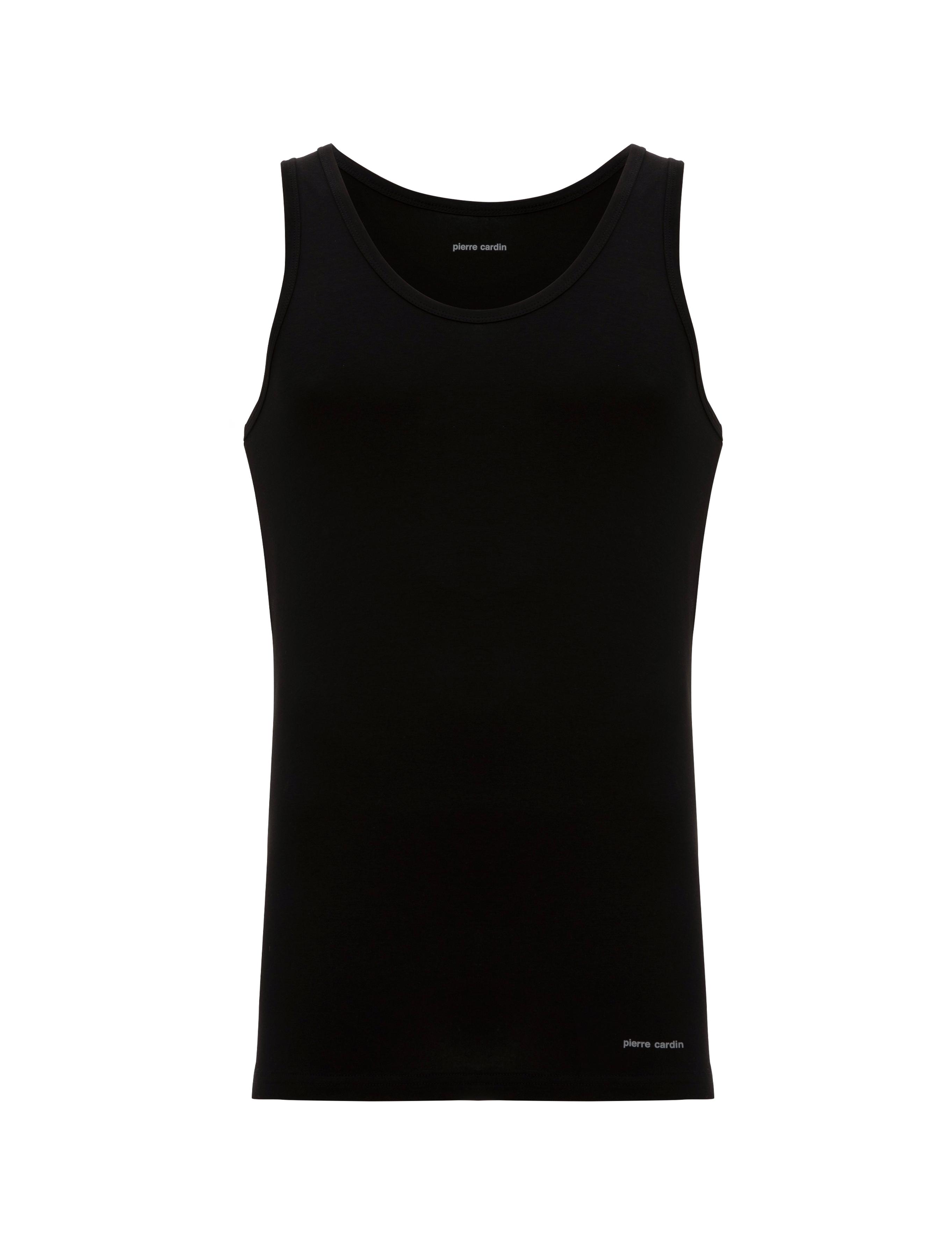 Siyah Pamuk Modal Karışımlı 2'li Atlet