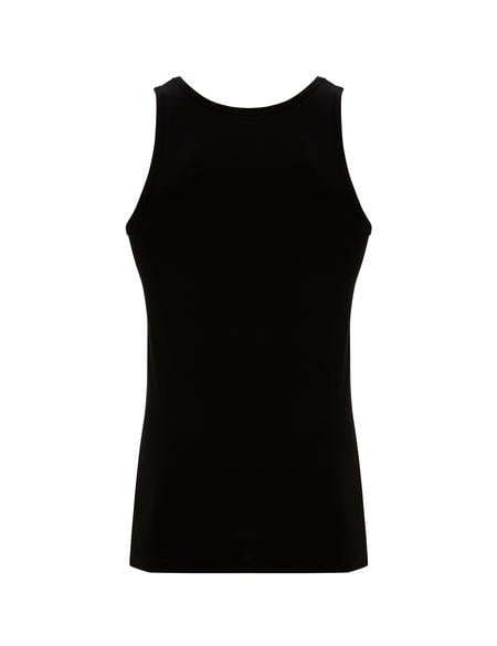 Siyah Pamuk Modal Karışımlı 2'li Atlet - 50315167001