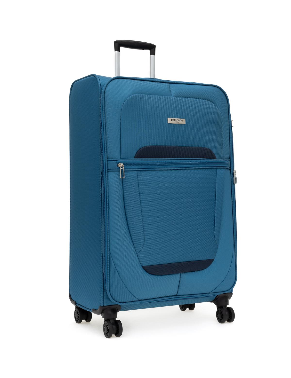 Mavi Büyük Boy Kumaş Valiz - 50312932003