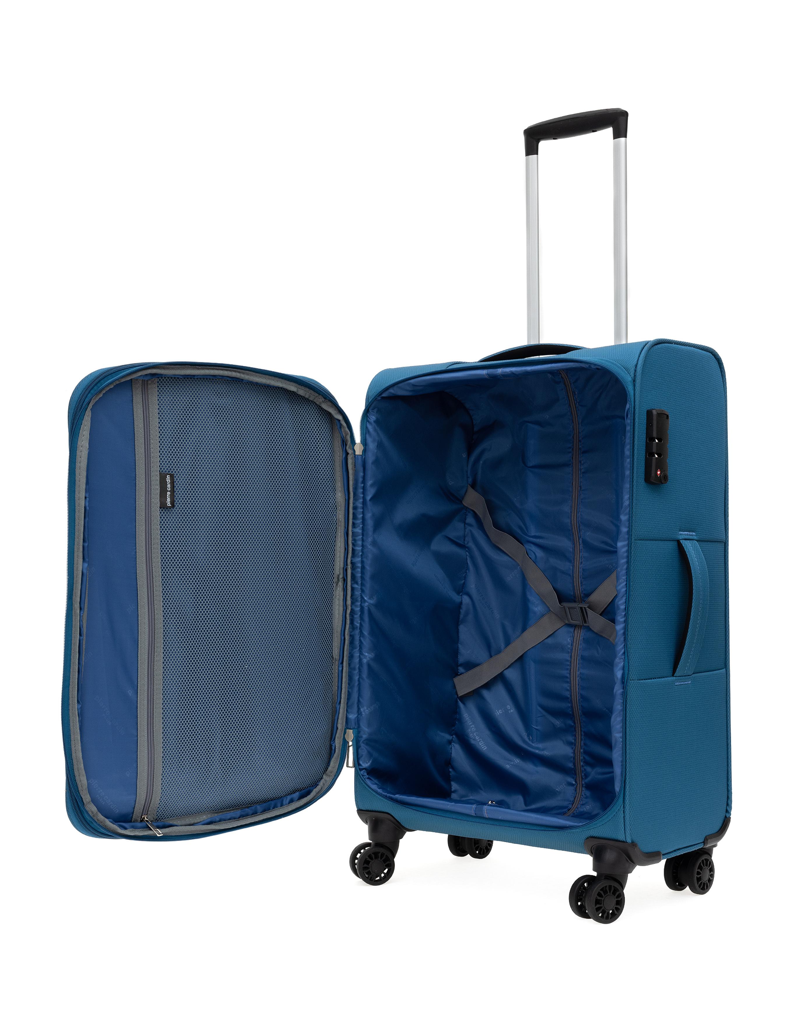 Mavi Orta Boy Kumaş Valiz