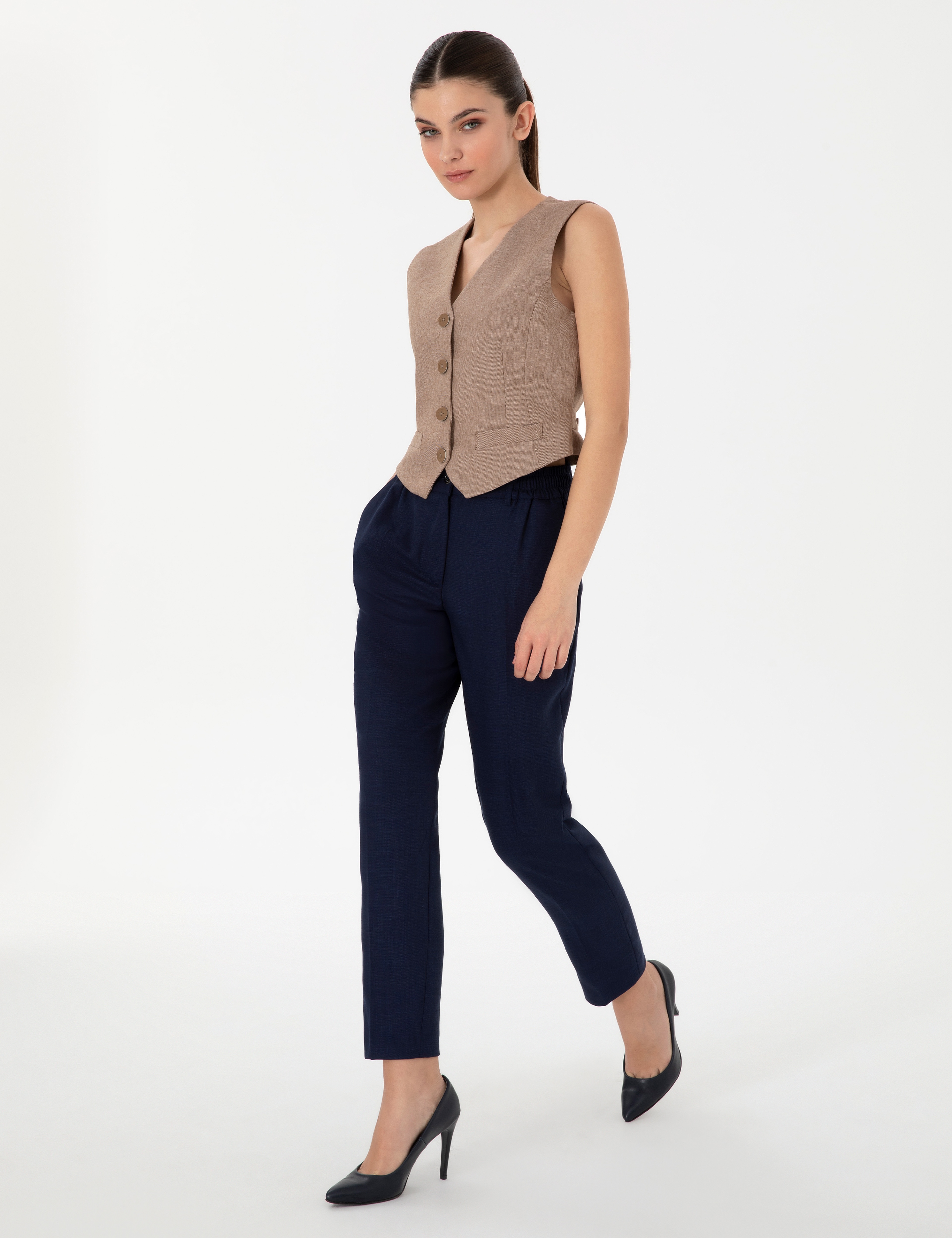 Lacivert Kumaş Pantolon - Image 3