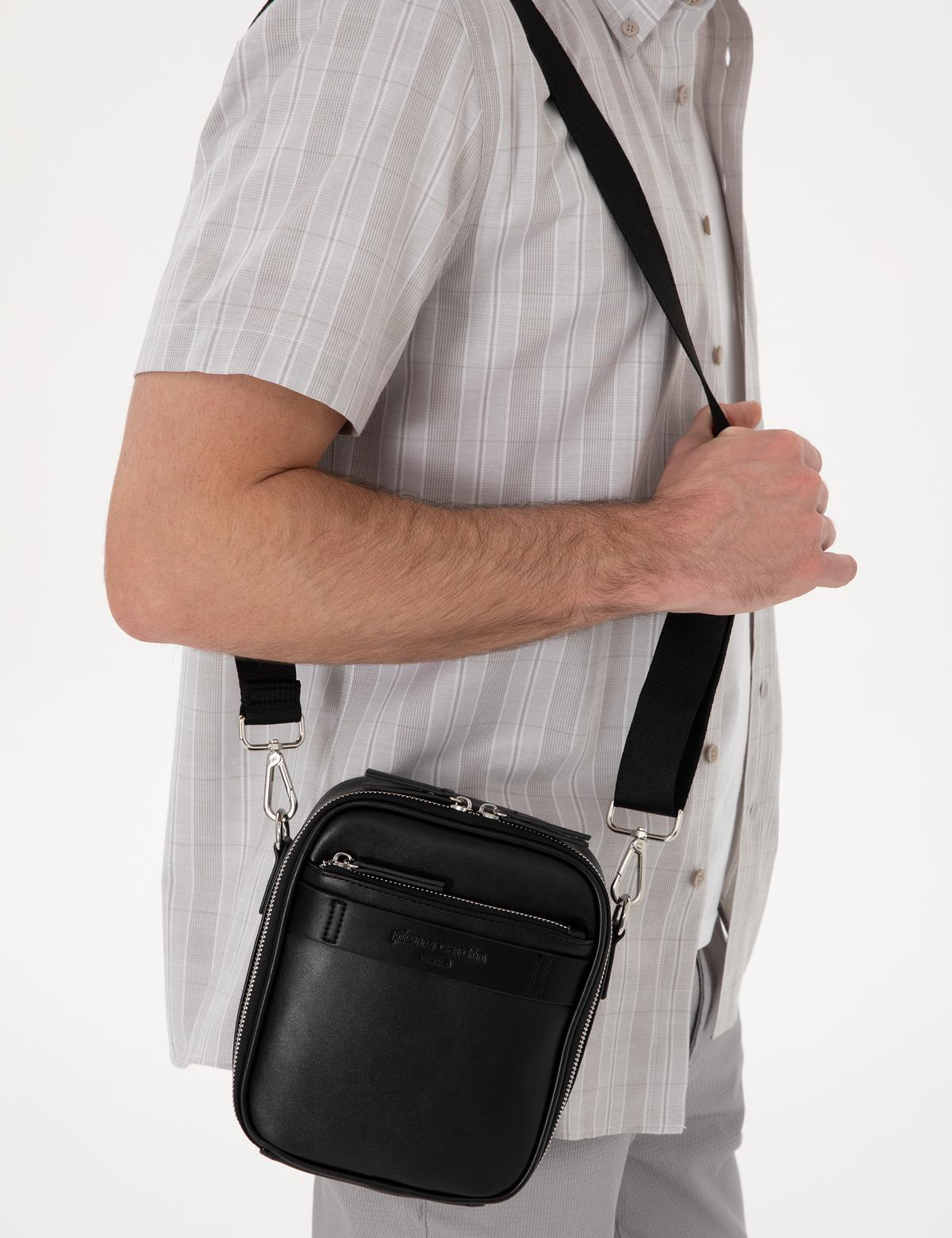 Erkek Siyah Askılı El Çantası