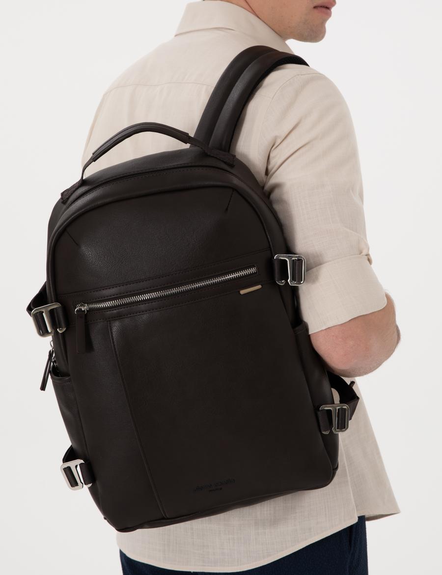 Erkek Kahverengi Sırt Çantası