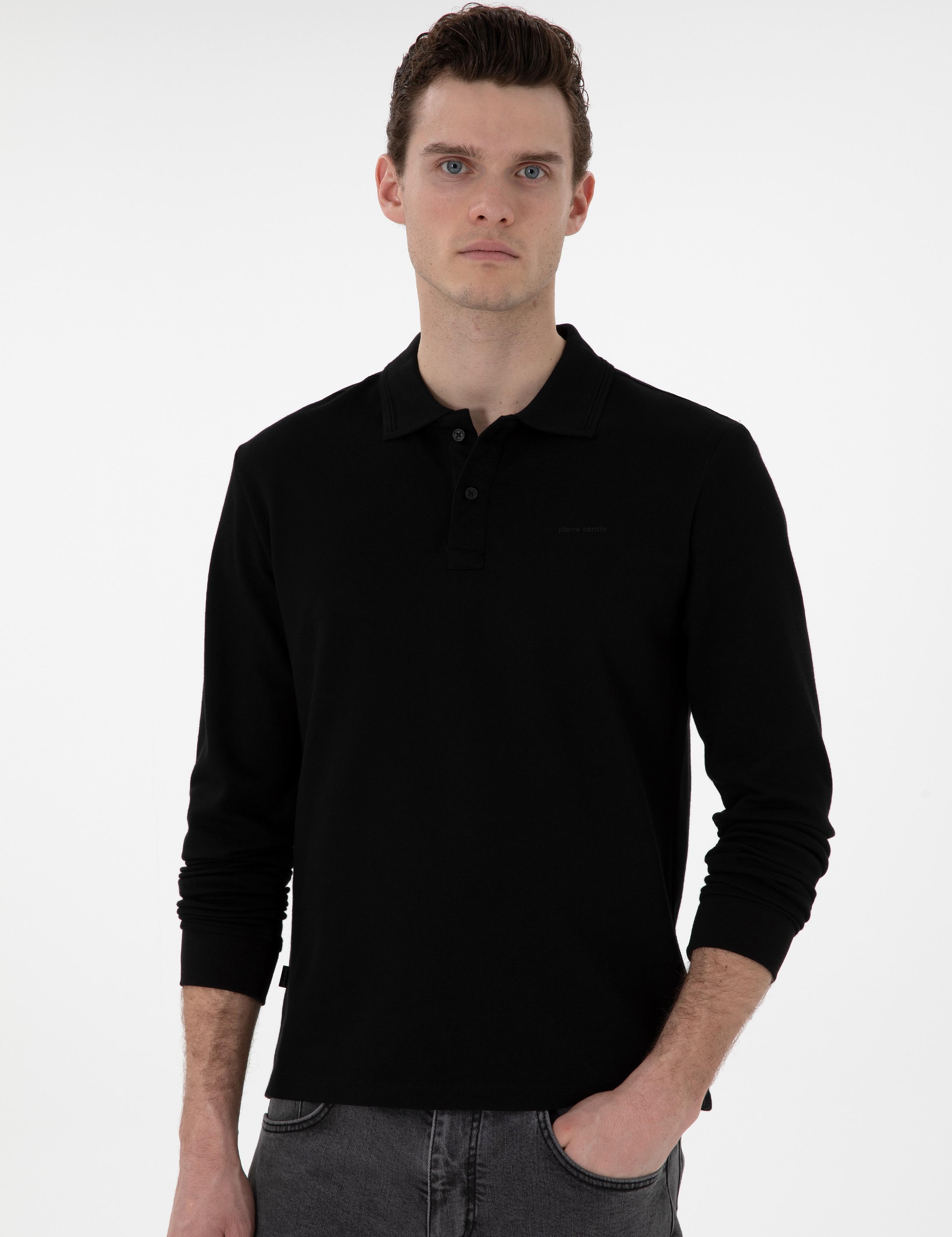 Siyah Slim Fit Sweatshirt