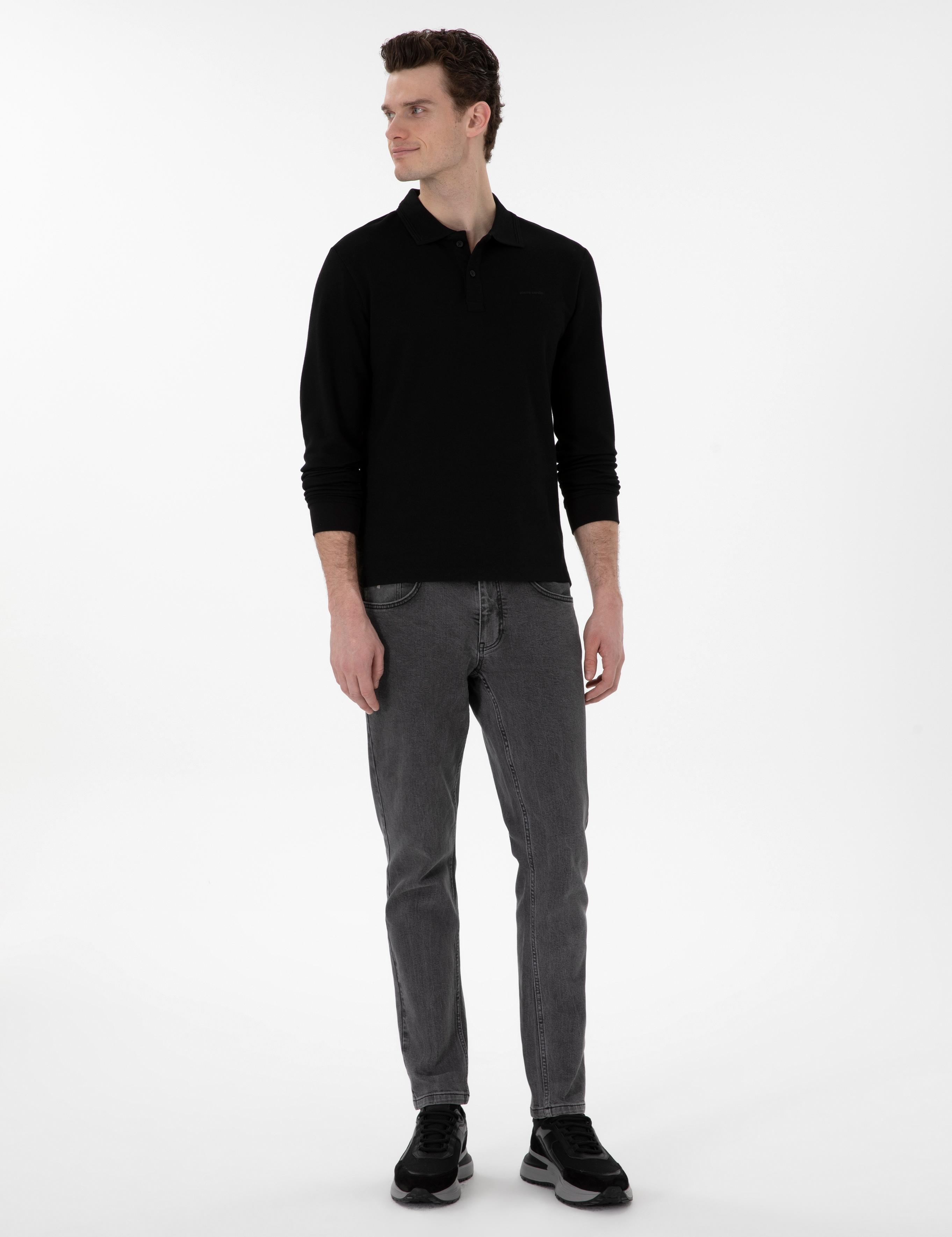 Siyah Slim Fit Sweatshirt