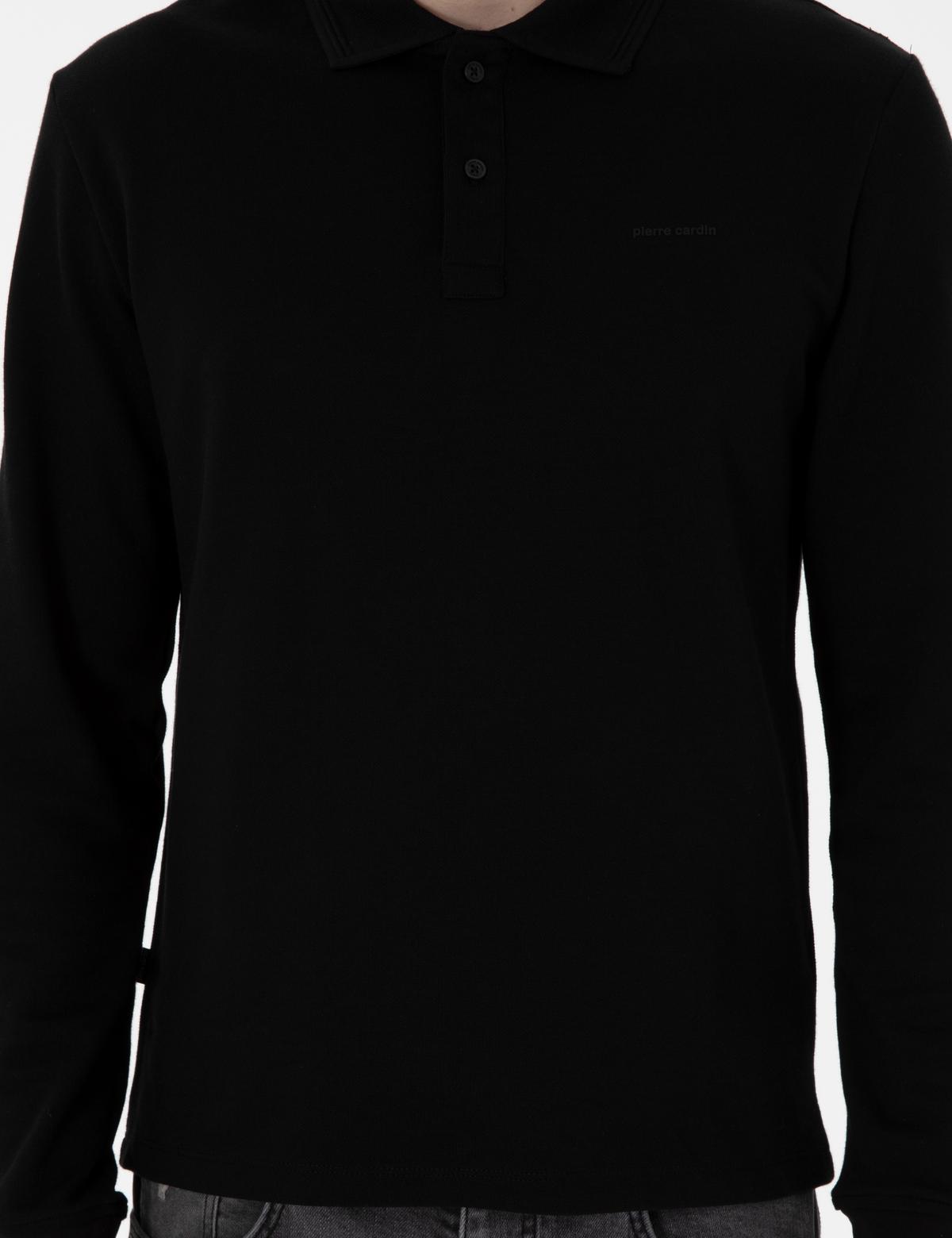 Siyah Slim Fit Sweatshirt - 50313217004