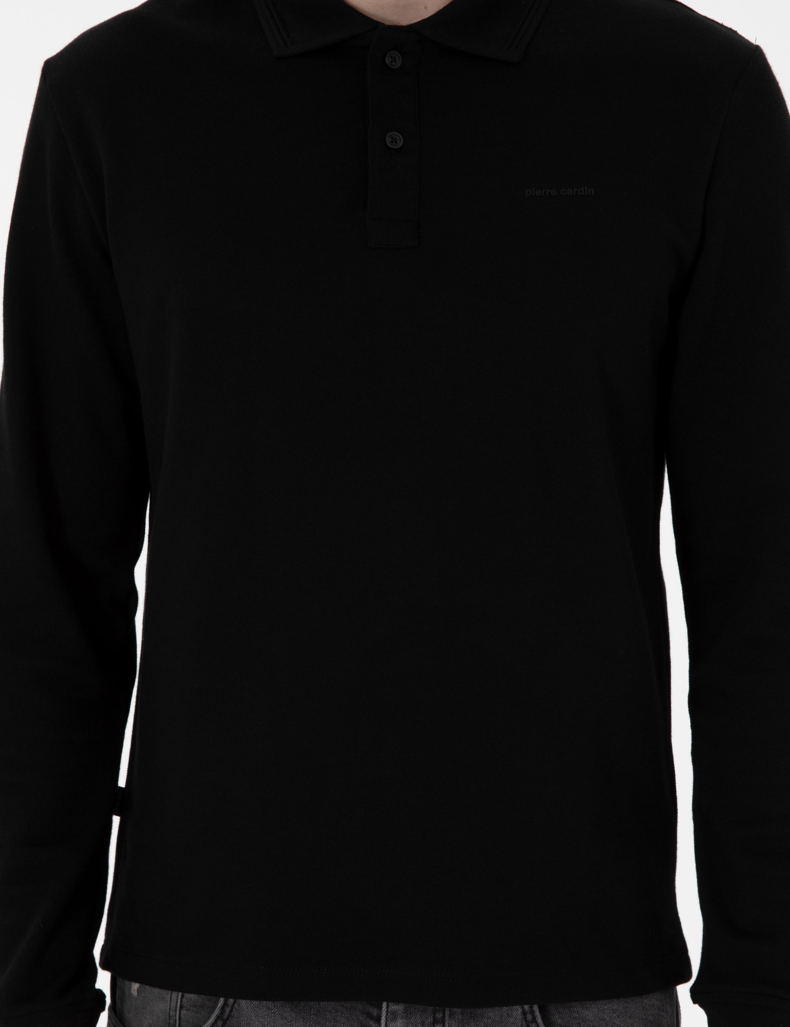 Siyah Slim Fit Sweatshirt