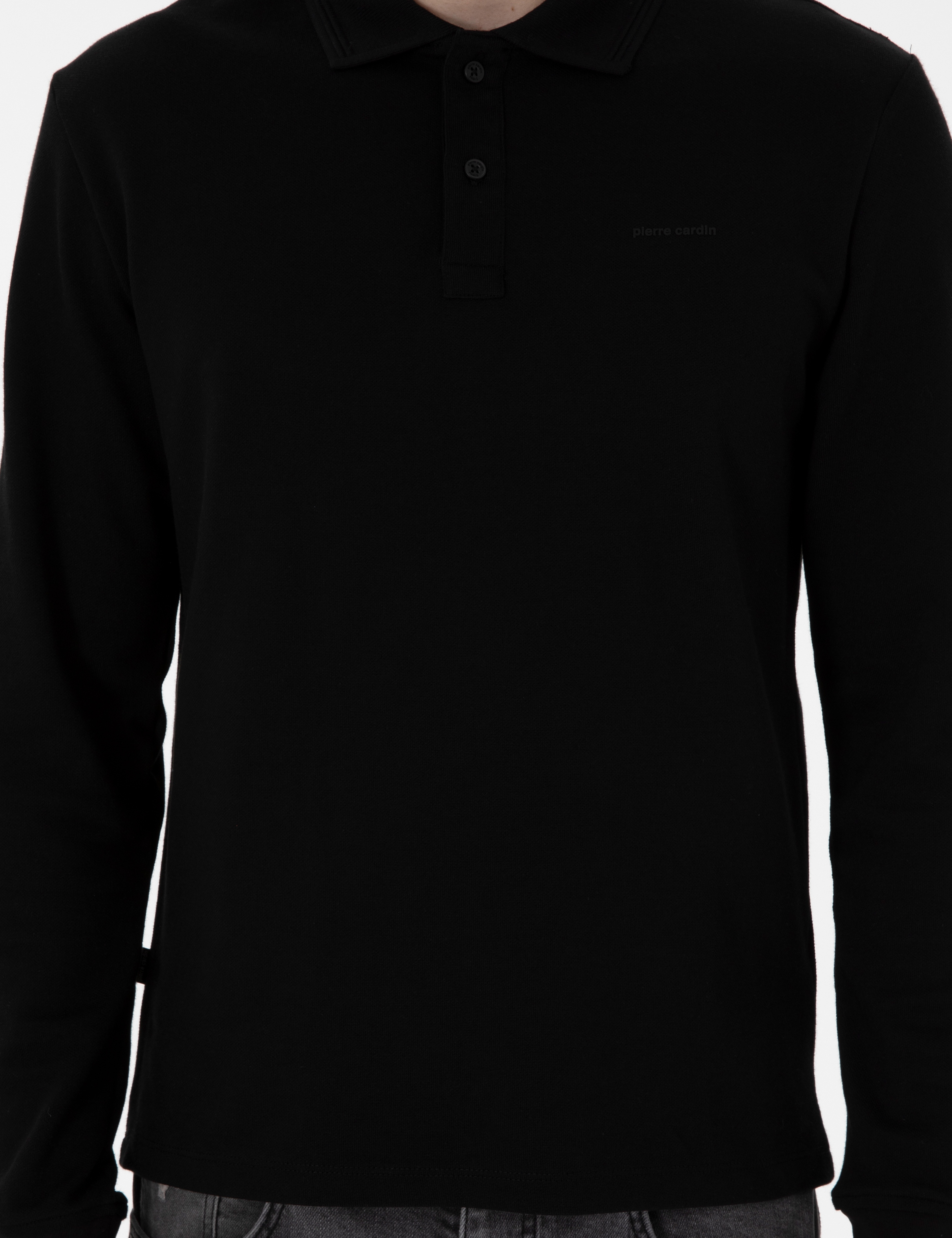 Siyah Slim Fit Sweatshirt - Image 6