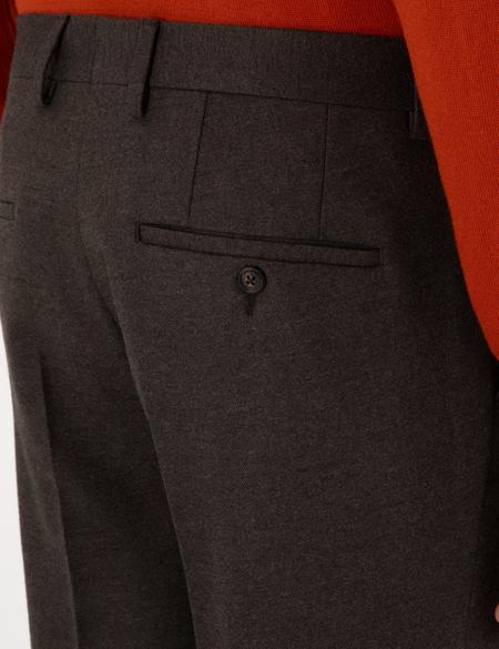 Kahverengi Slim Fit Kumaş Pantolon - 50312923042