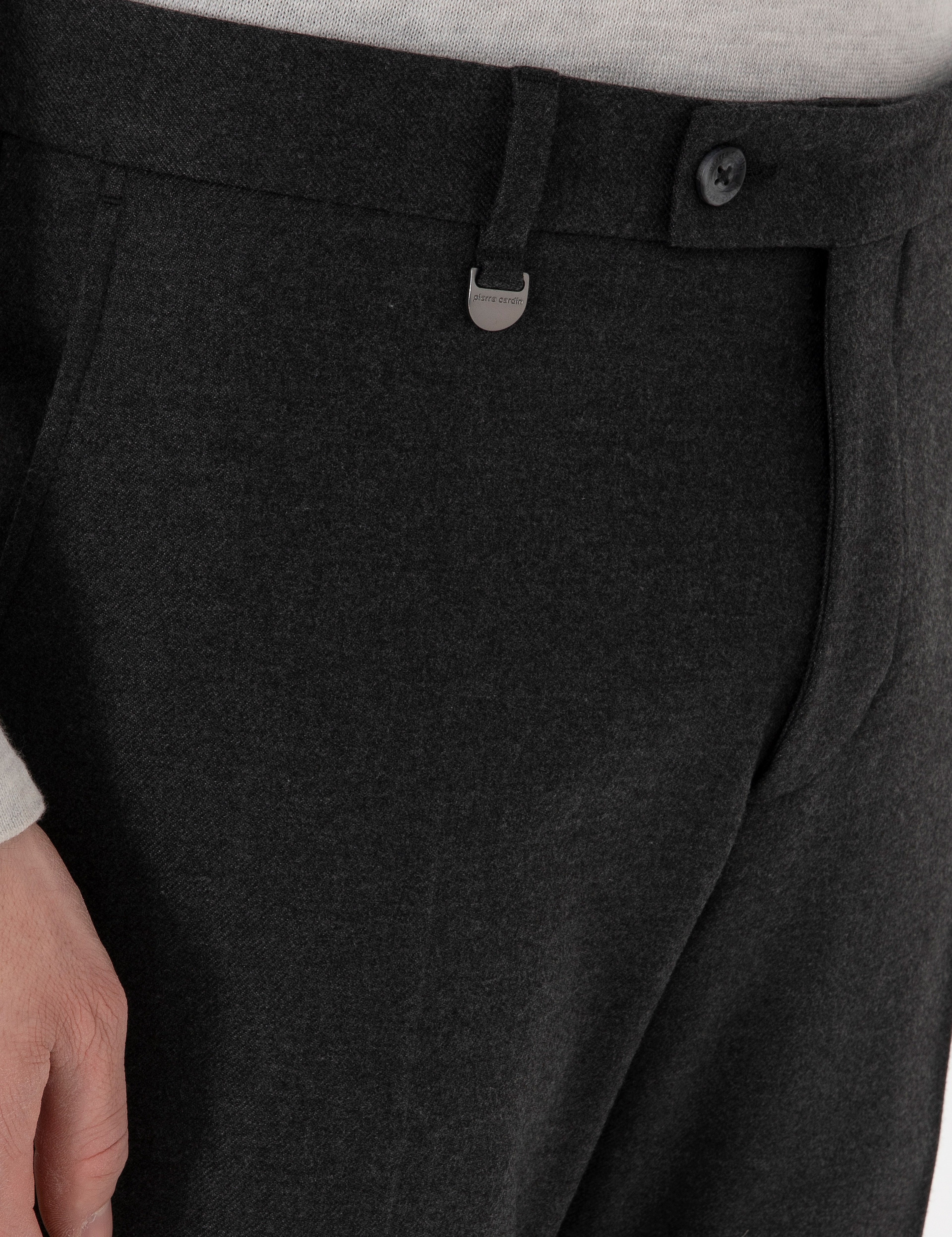 Antrasit Slim Fit Kumaş Pantolon - Image 5