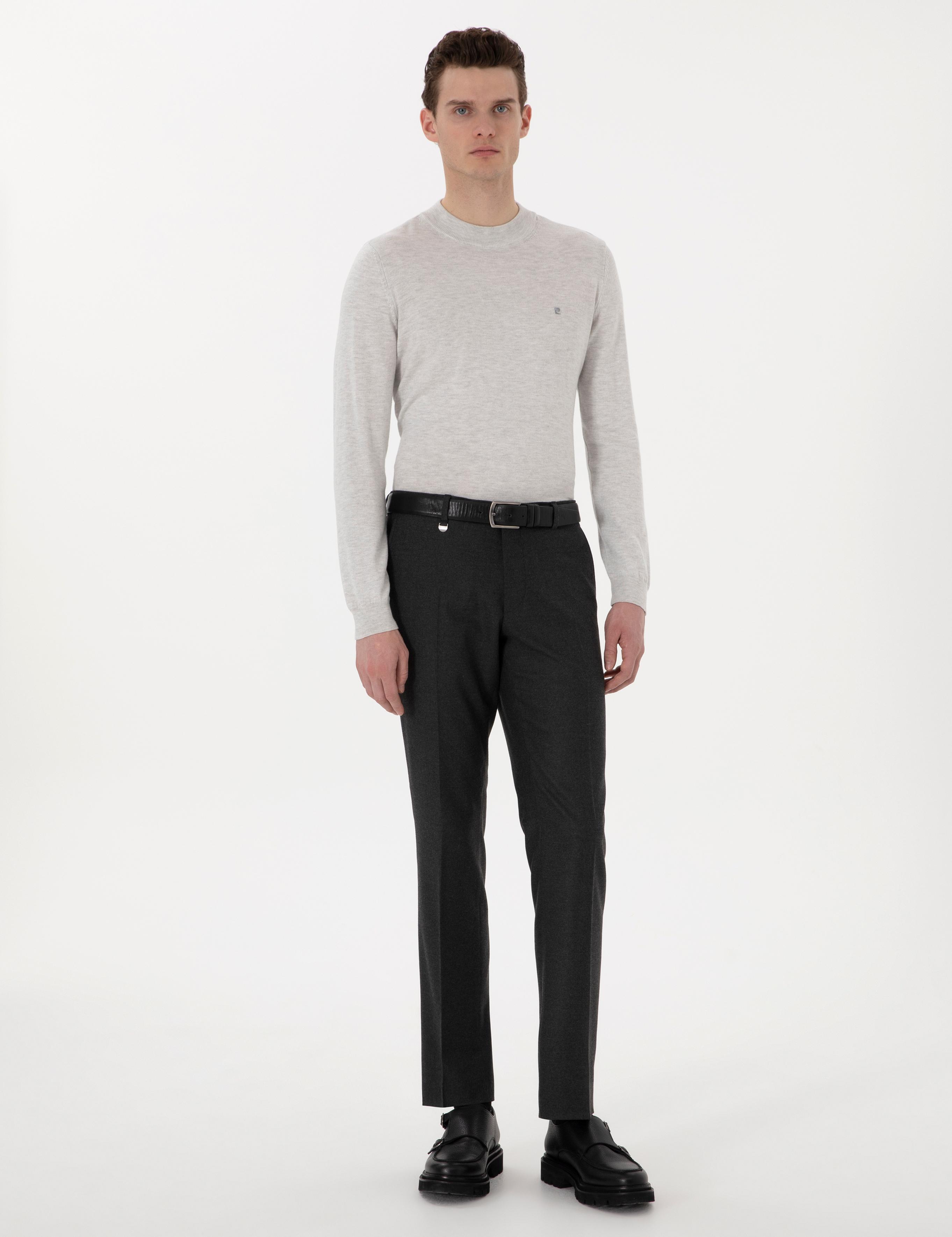 Antrasit Slim Fit Kumaş Pantolon