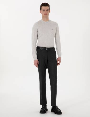 Antrasit Slim Fit Kumaş Pantolon
