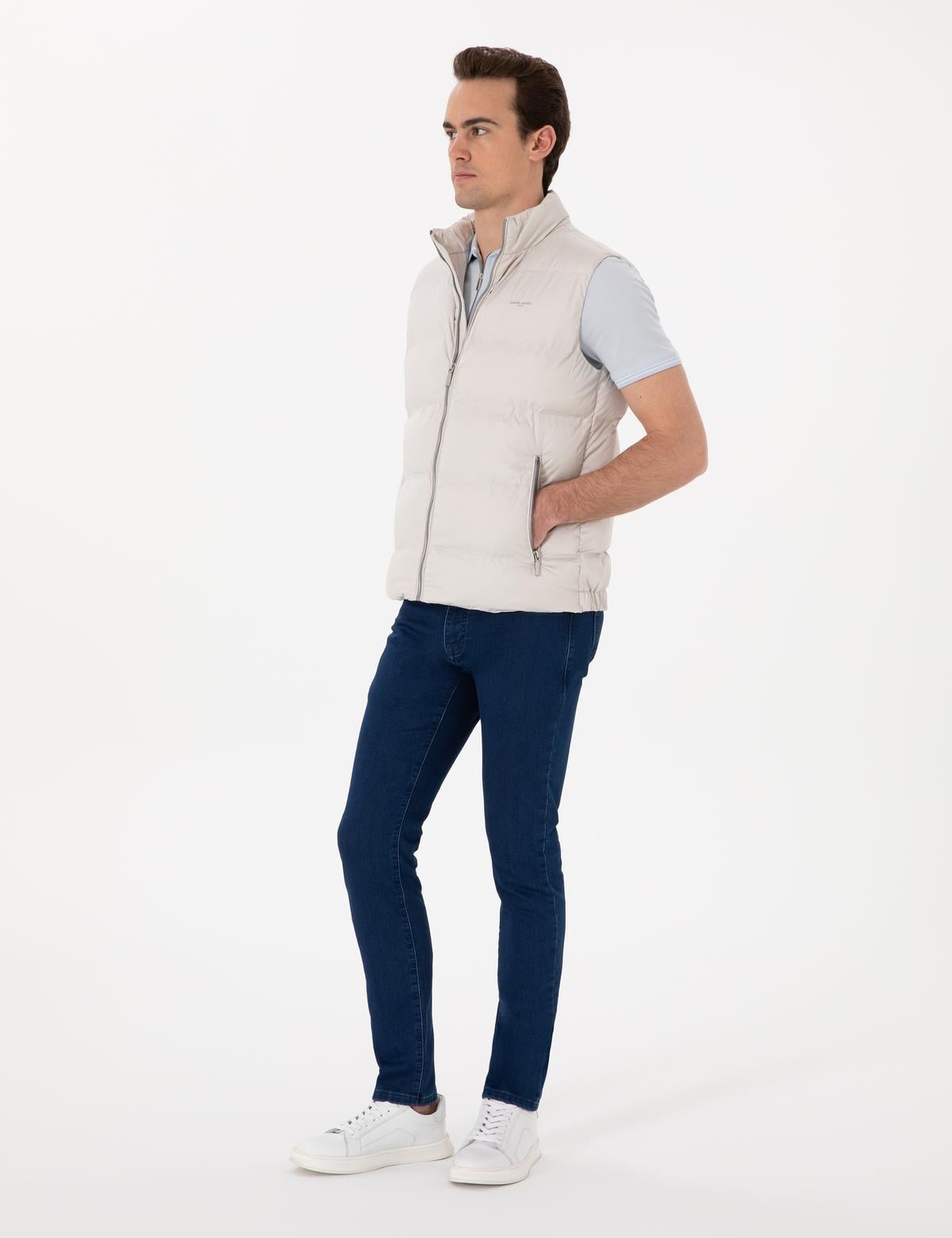 Ekru Dolgulu Şişme Yelek - 50304949005