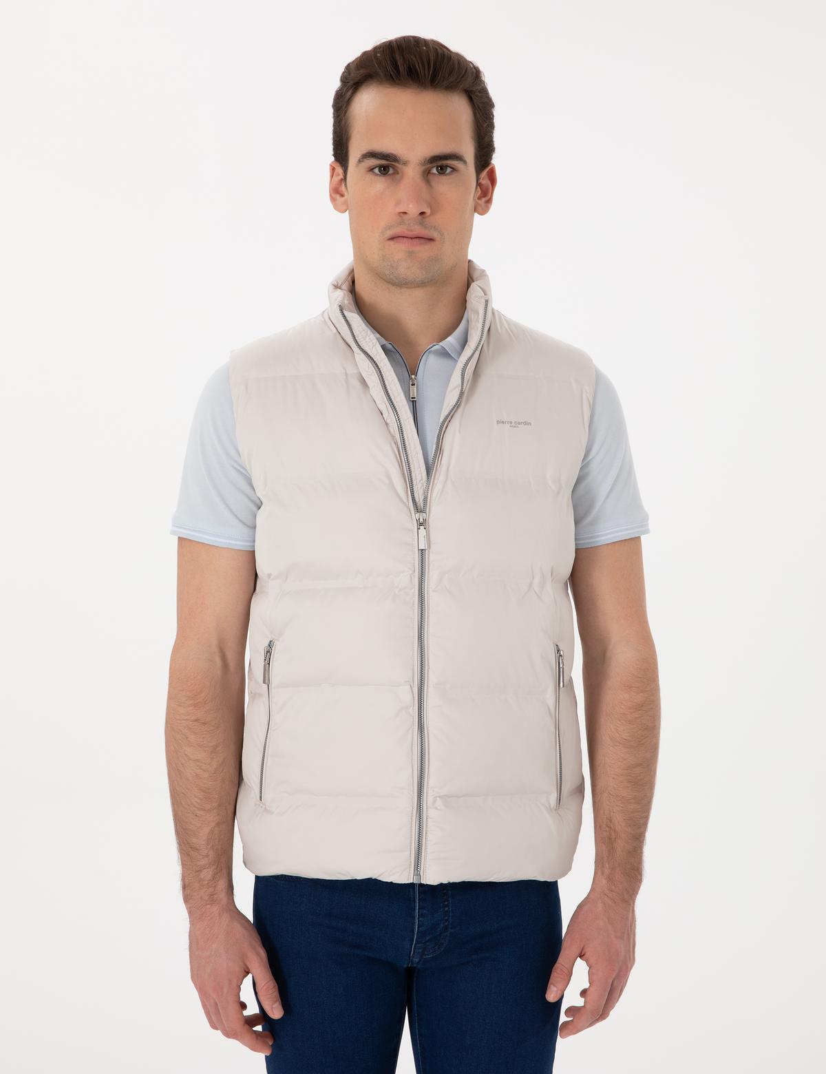 Ekru Dolgulu Şişme Yelek - 50304949005