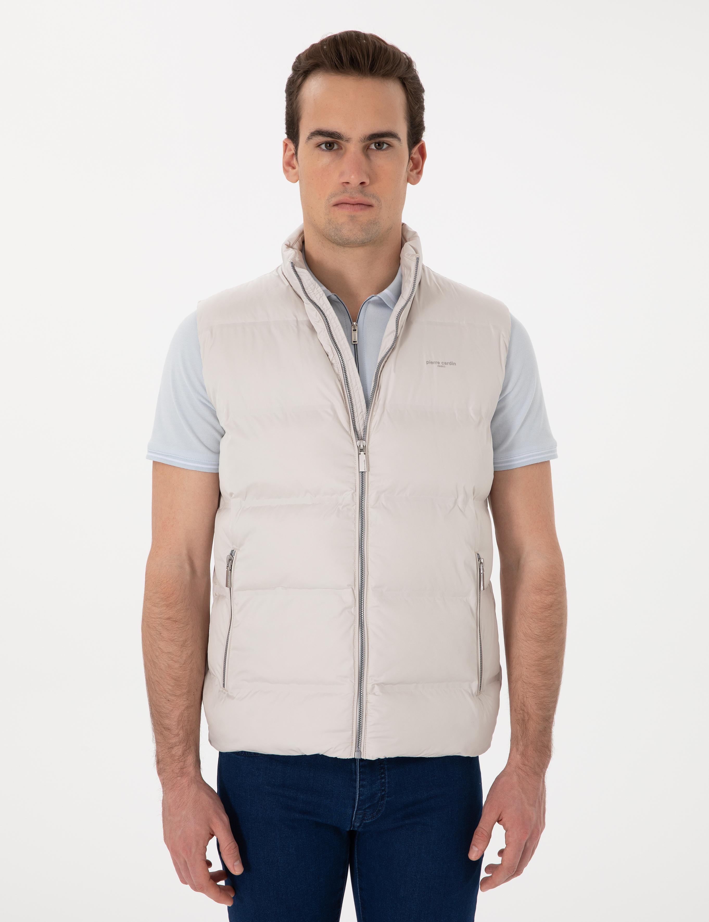 Ekru Dolgulu Şişme Yelek