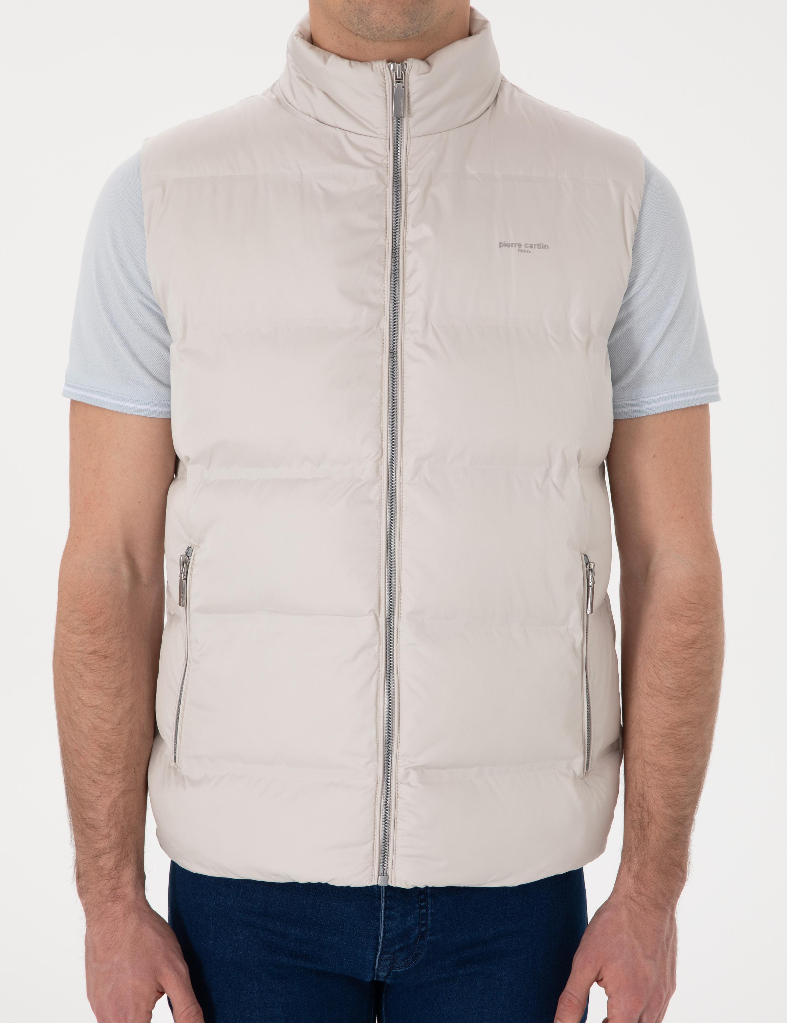 Ekru Dolgulu Şişme Yelek