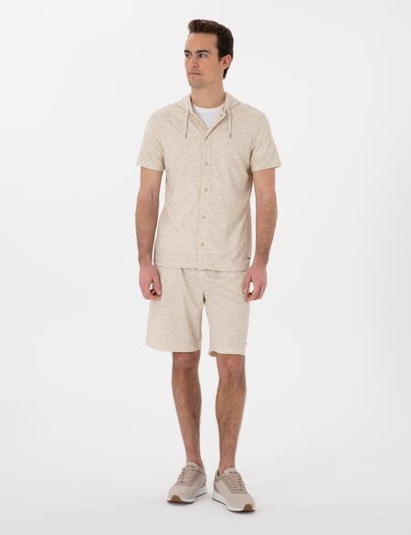 Bej Regular Fit Örme Gömlek - 50302564212