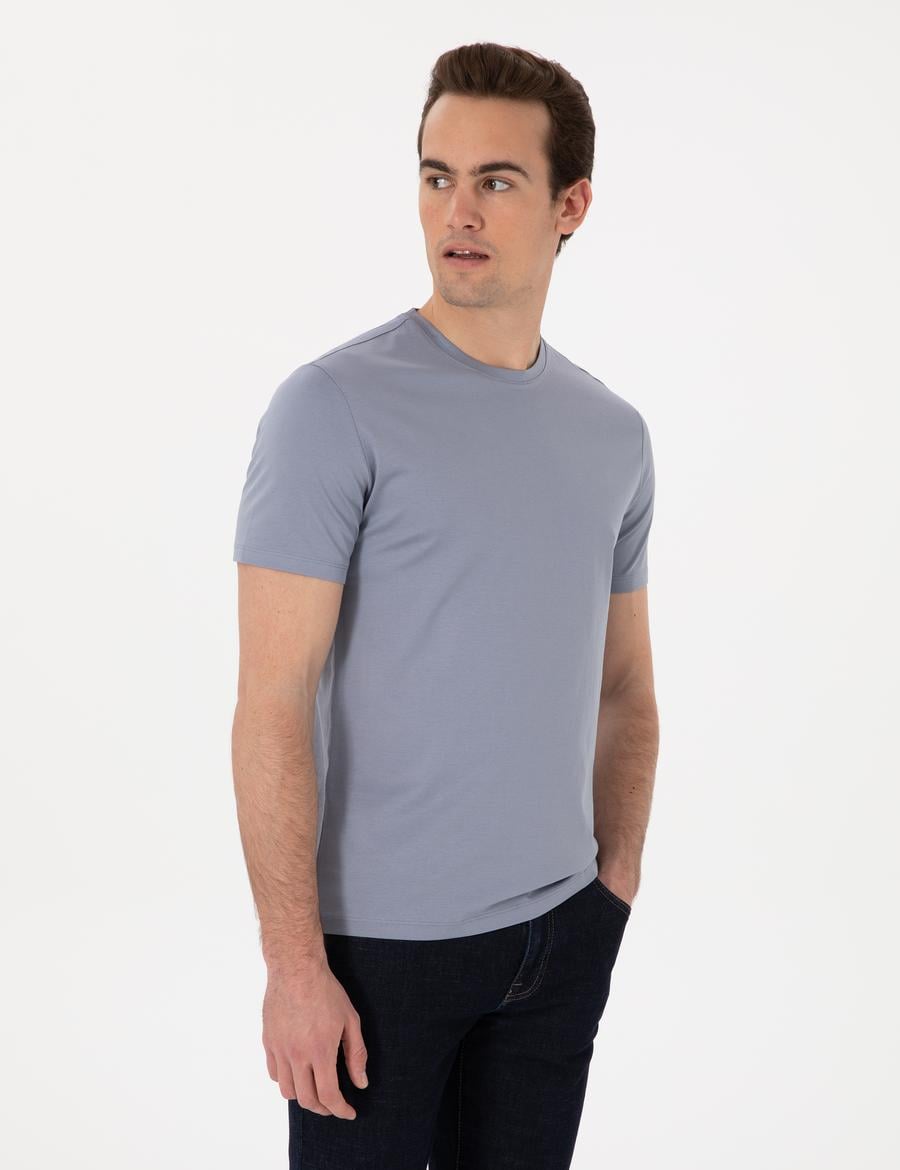 Mavi Slim Fit Merserize Basic Tişört