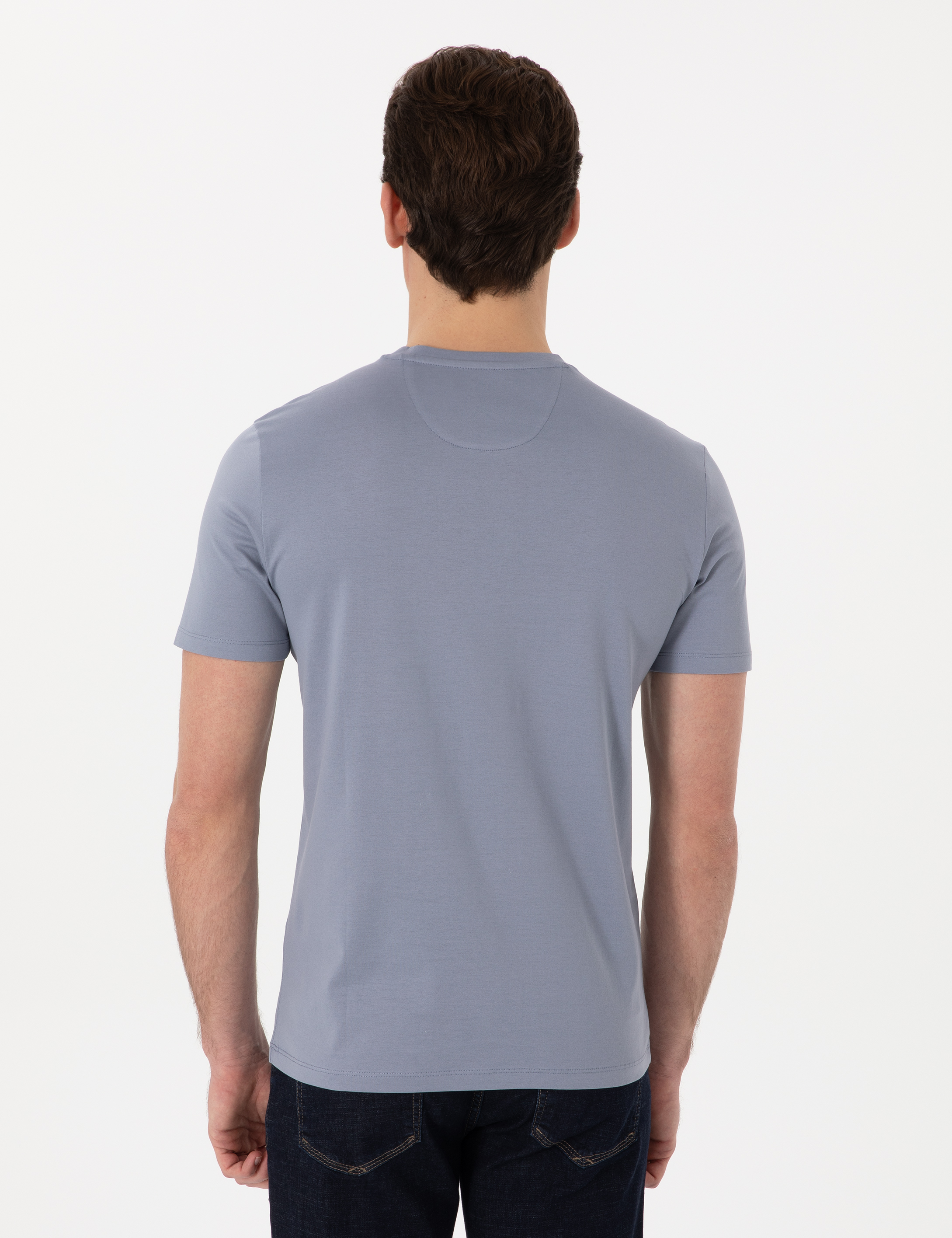 Mavi Slim Fit Merserize Basic Tişört