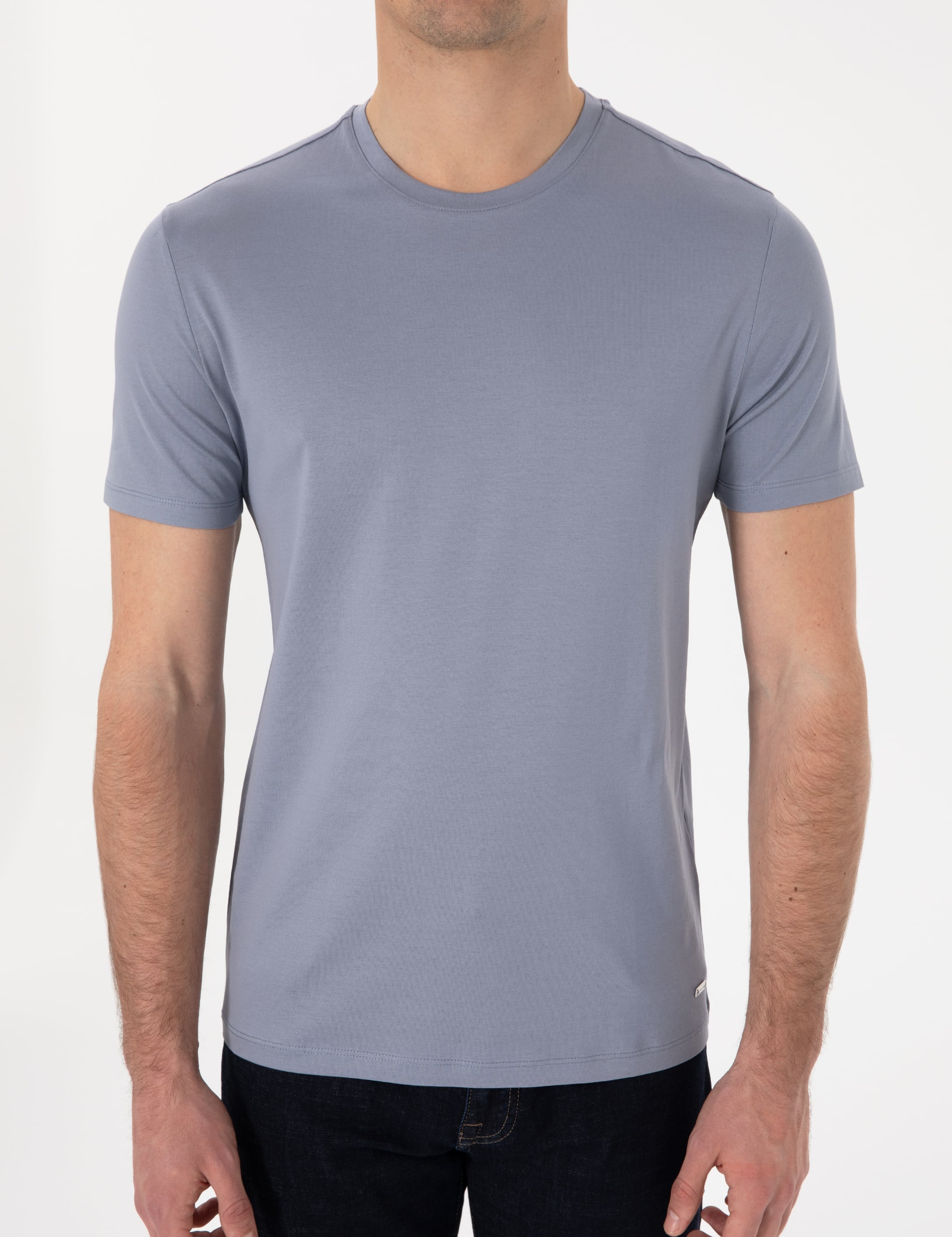 Mavi Slim Fit Merserize Basic Tişört - Image 6